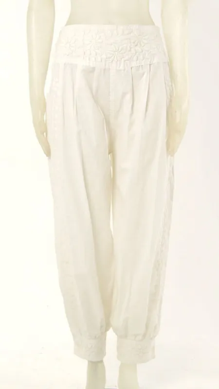 EMBROIDERED PANTS sold by Norma Kamali