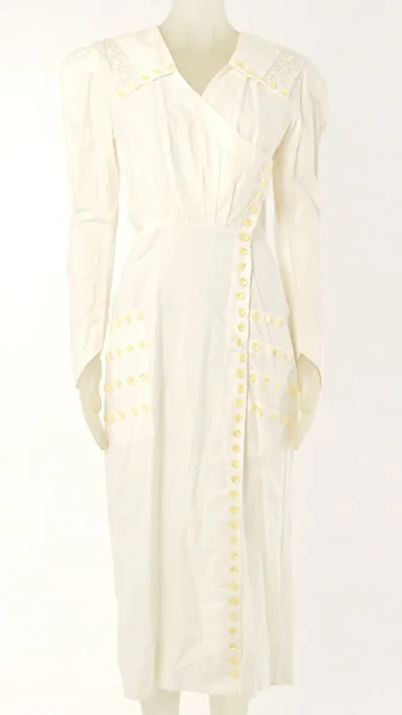 LONG SLEEVE BUTTON DRESS sold by Norma Kamali