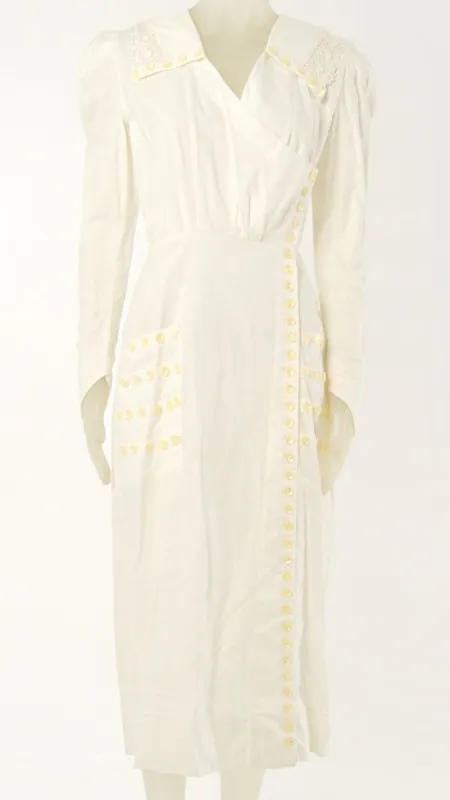 LONG SLEEVE BUTTON DRESS sold by Norma Kamali
