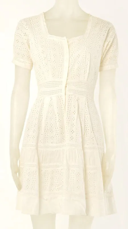 EYELET DRESS sold by Norma Kamali