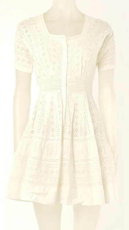 EYELET DRESS made by Norma Kamali