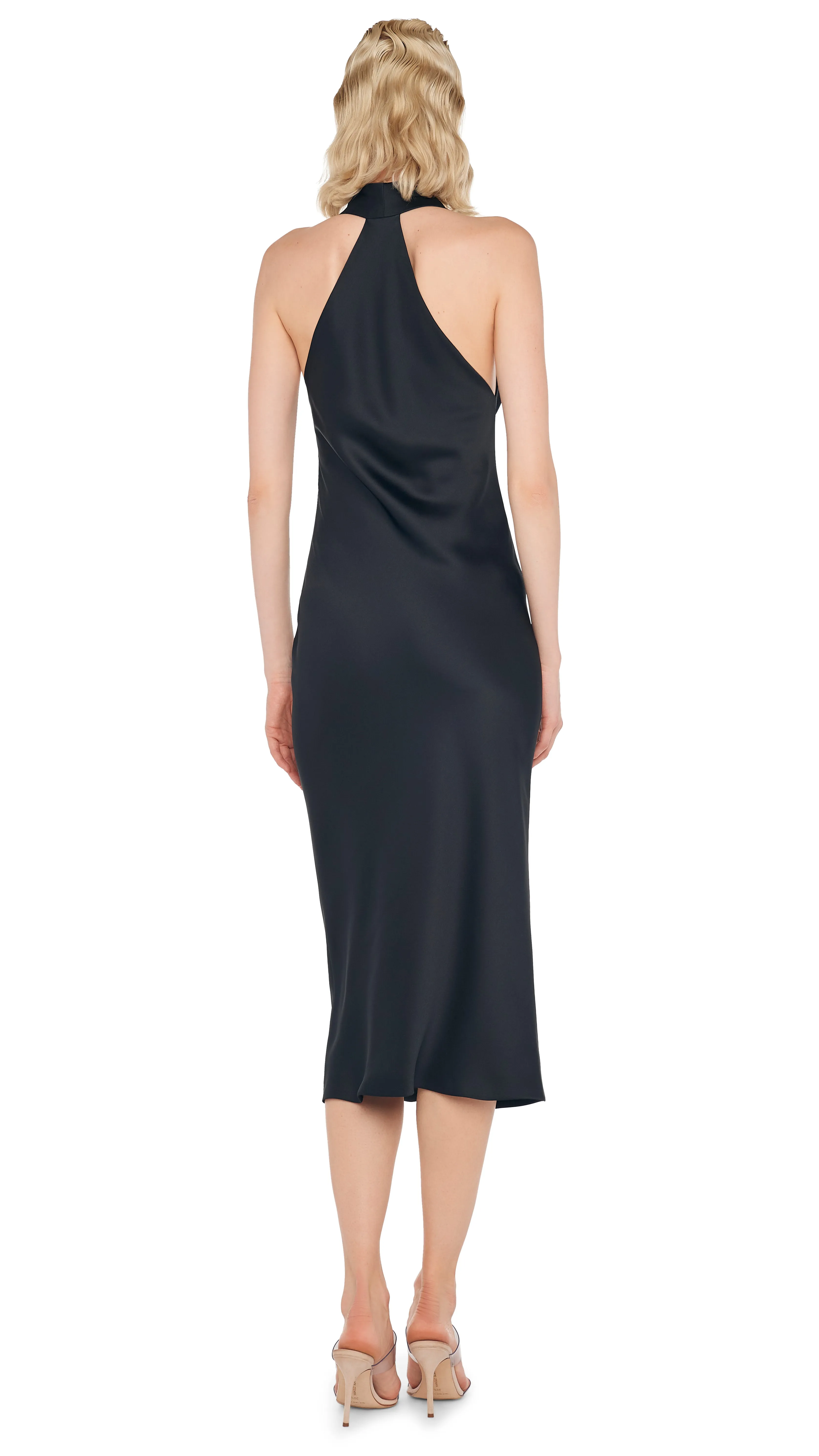 HALTER DRAPE DRESS sold by Norma Kamali product image thumbnail 3