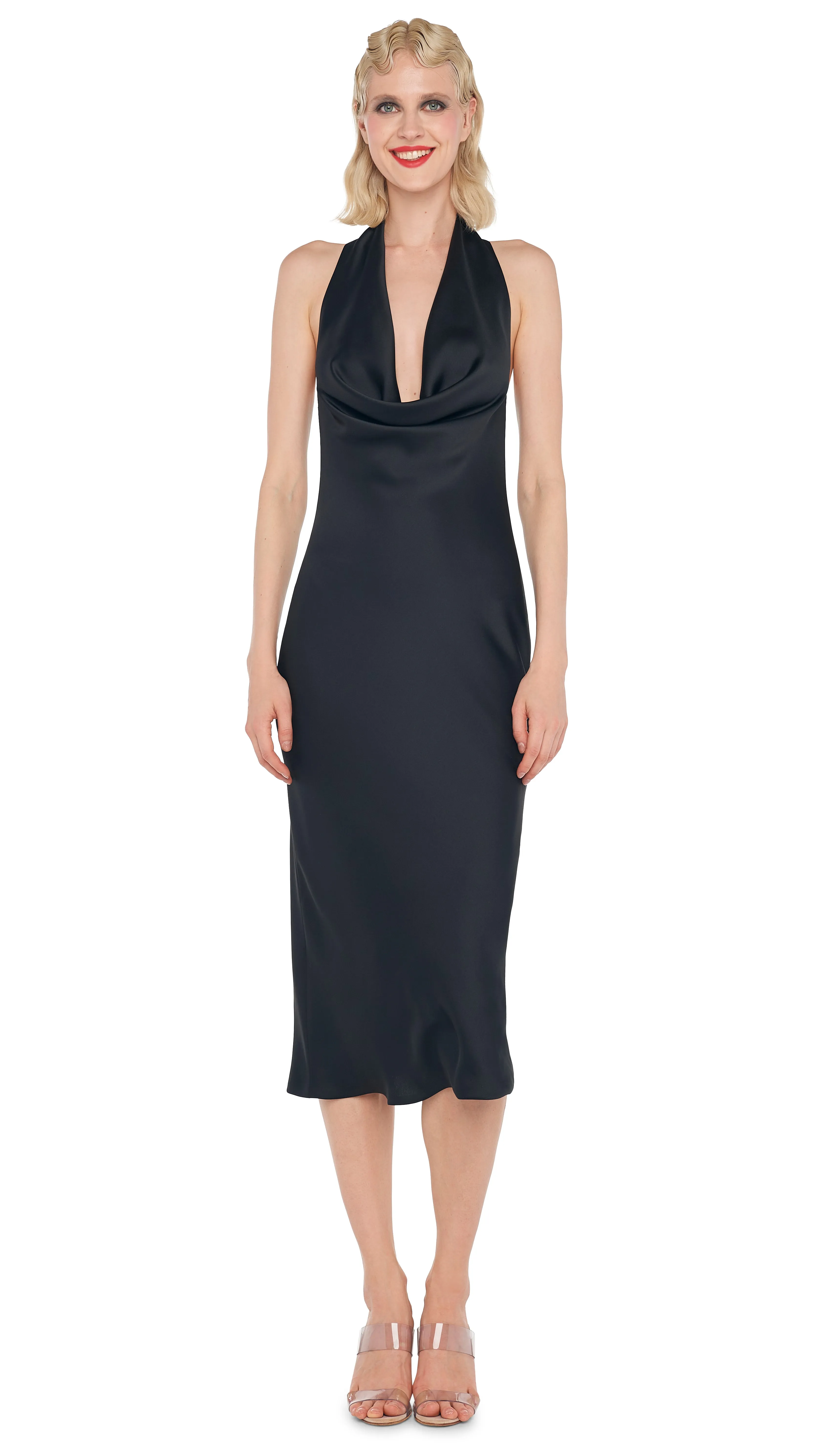 HALTER DRAPE DRESS sold by Norma Kamali