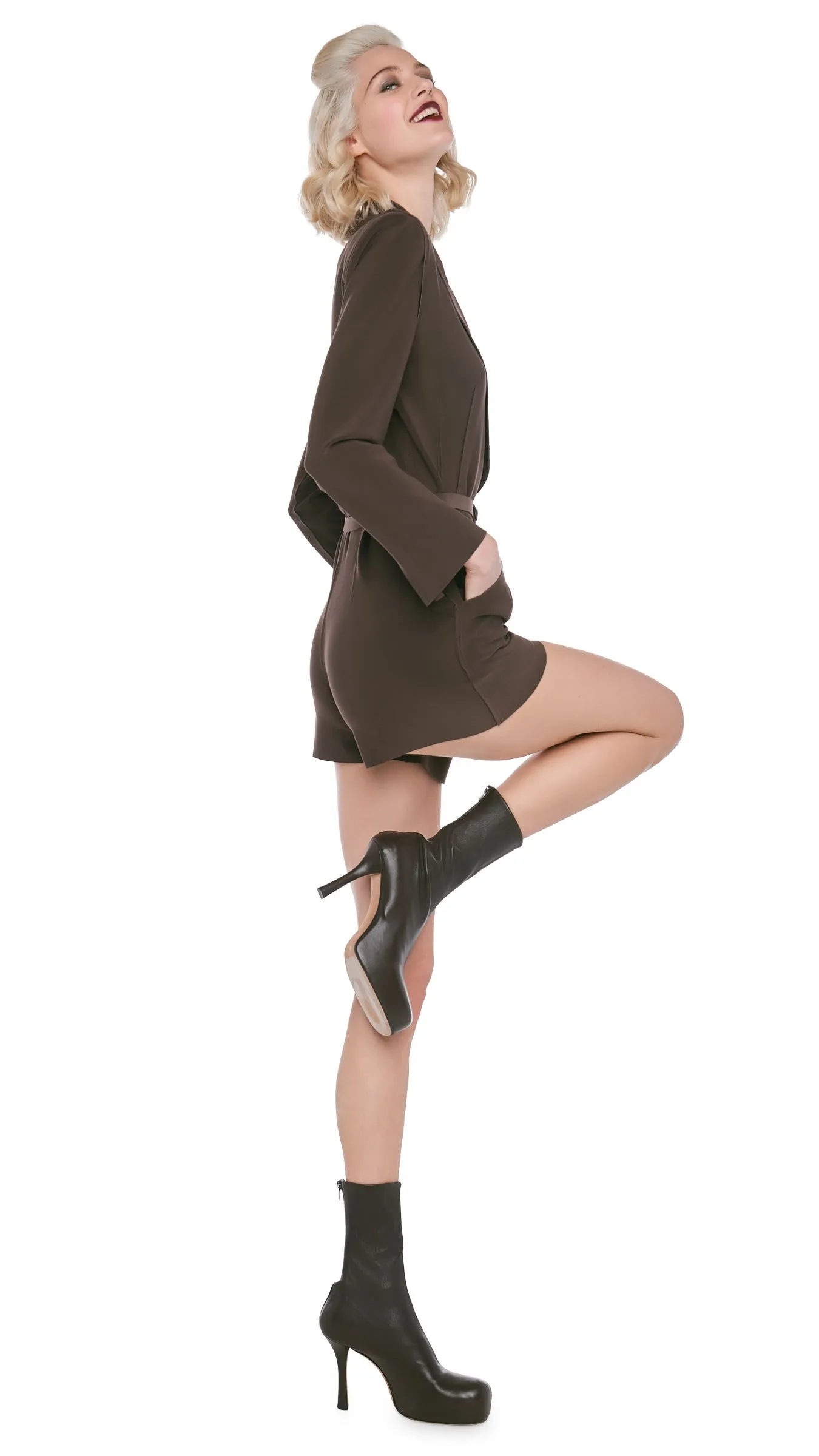 SINGLE BREASTED JUMPSHORT sold by Norma Kamali product image thumbnail 5