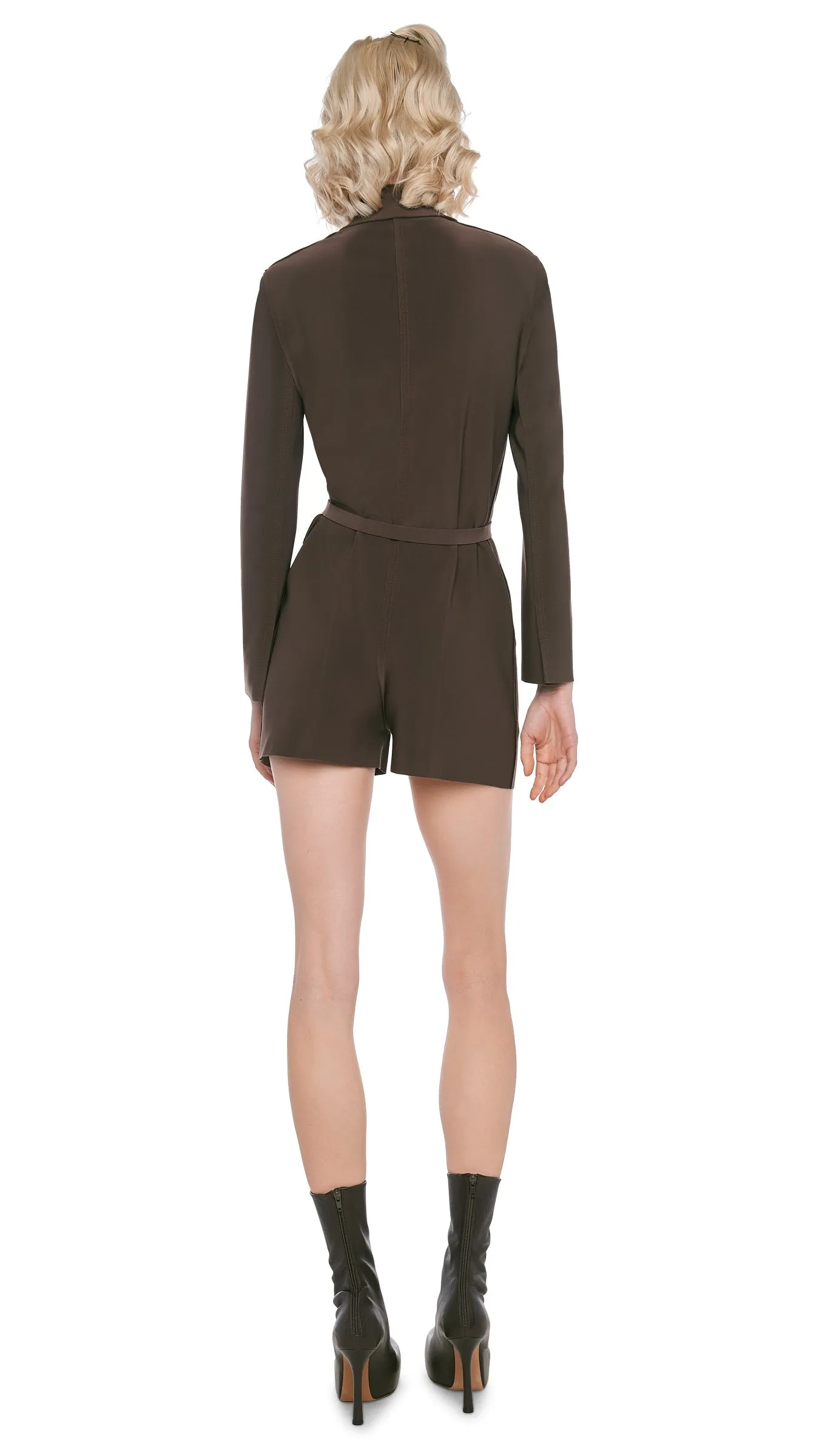 SINGLE BREASTED JUMPSHORT sold by Norma Kamali product image thumbnail 3