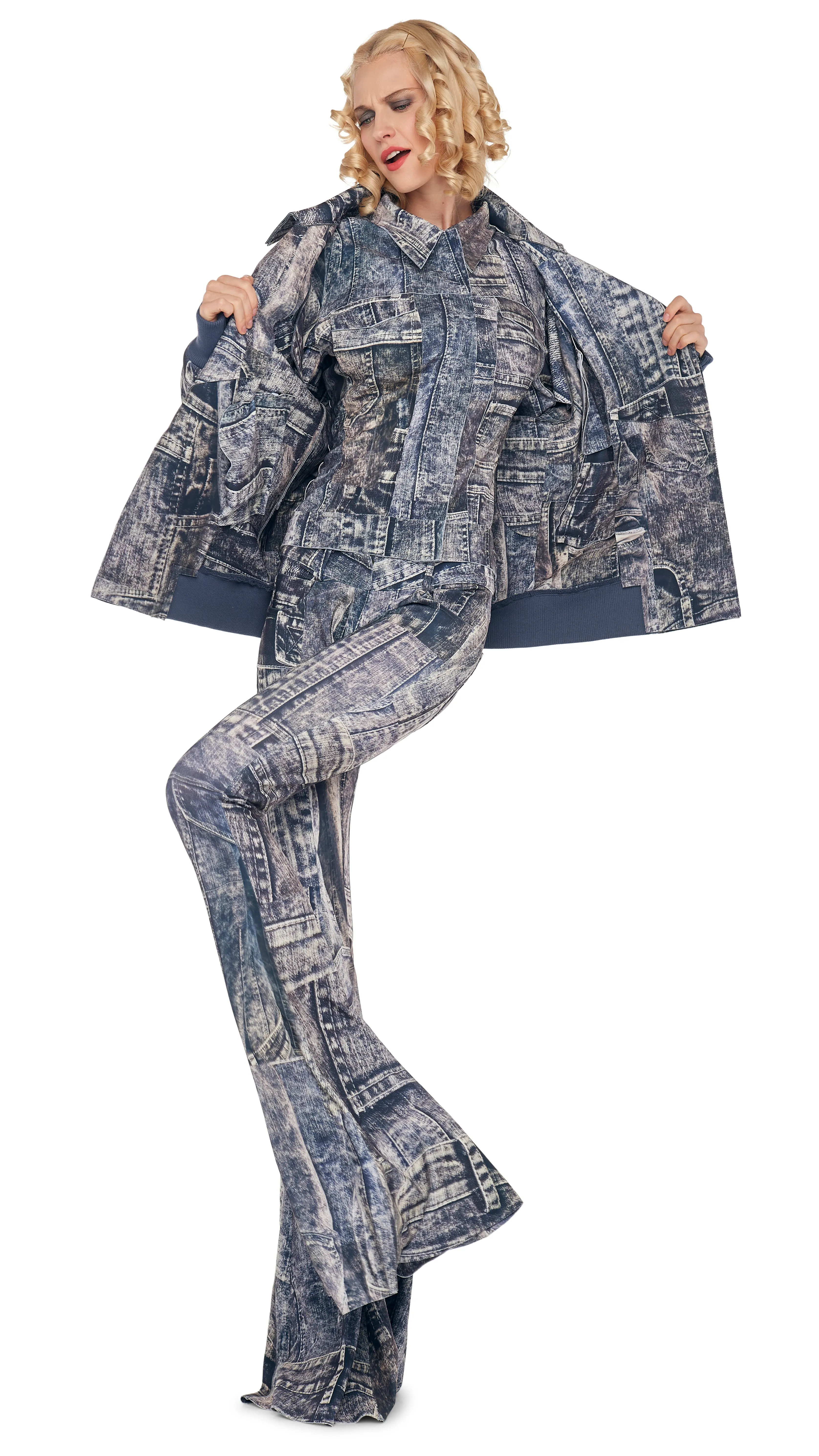 OVERSIZED MOTO JACKET sold by Norma Kamali product image thumbnail 4