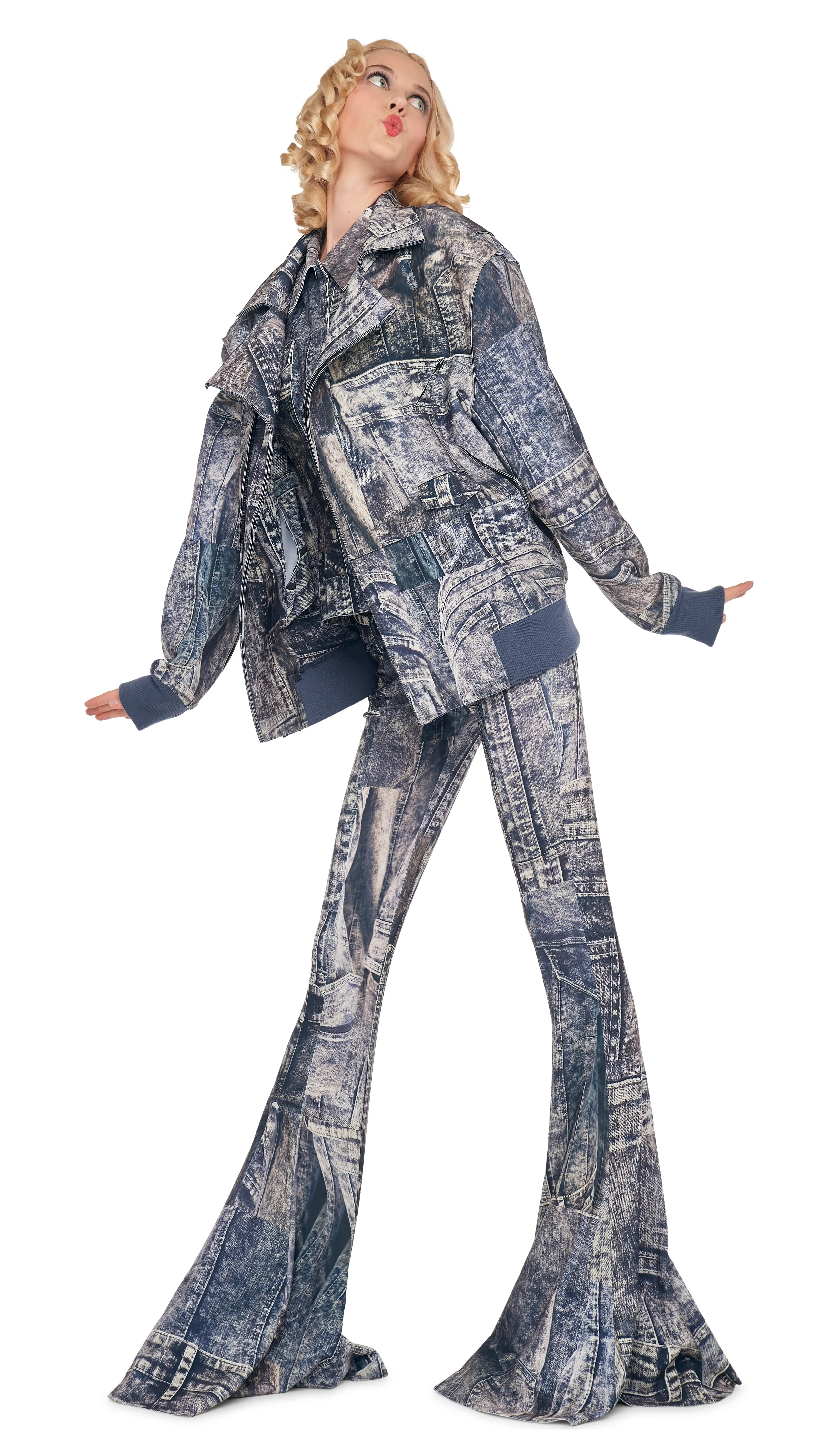 OVERSIZED MOTO JACKET sold by Norma Kamali product image thumbnail 5