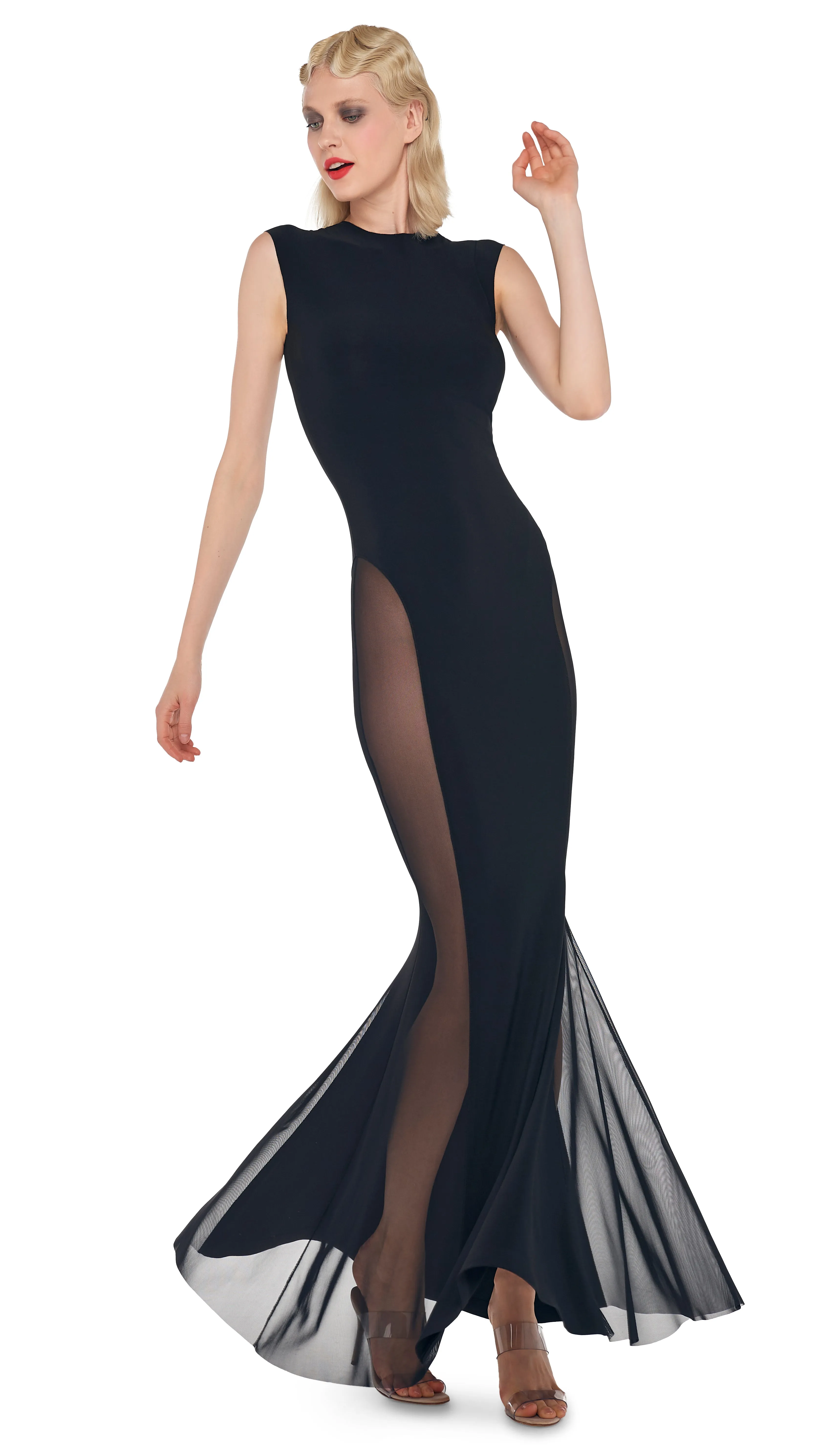 SLEEVELESS FISHTAIL GOWN sold by Norma Kamali product image thumbnail 5