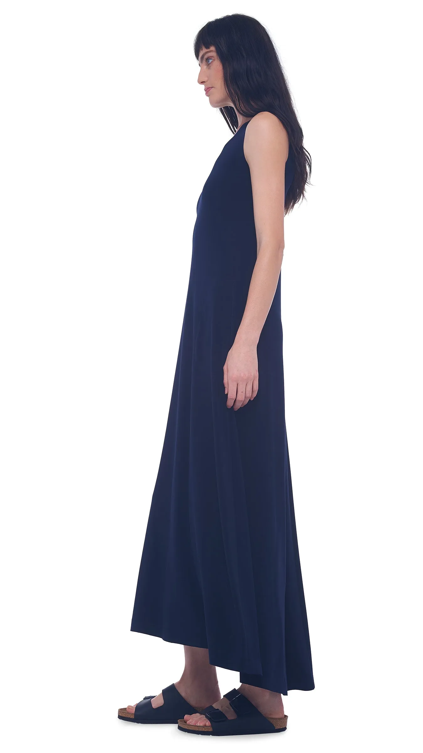 SLEEVELESS LONG SWING DRESS sold by Norma Kamali product image thumbnail 2