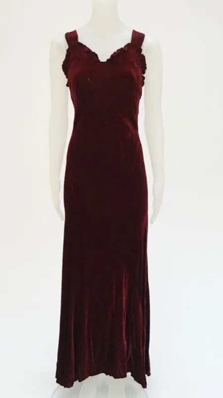VELVET DRESS made by Norma Kamali