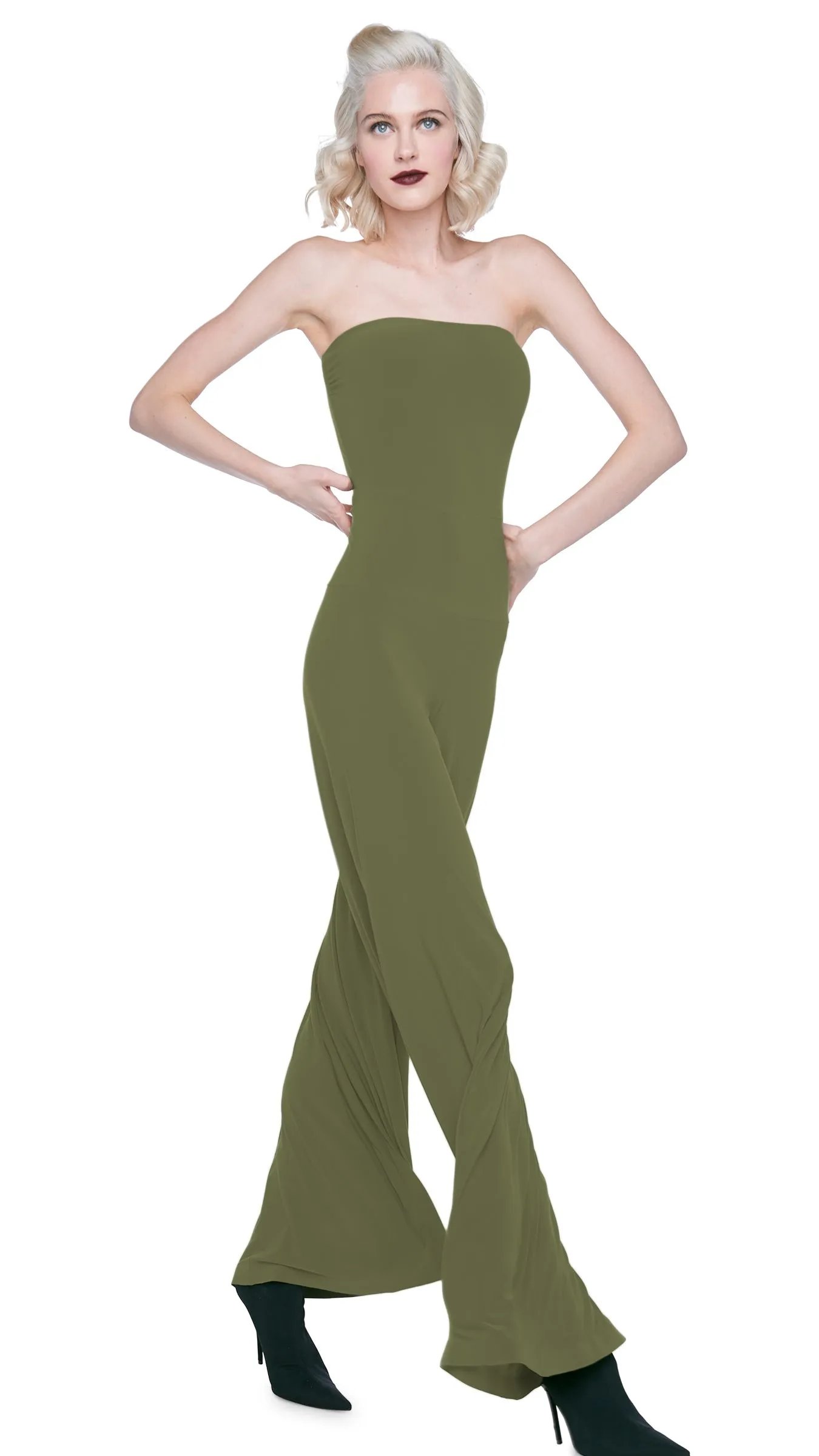 STRAPLESS ELEPHANT JUMPSUIT sold by Norma Kamali product image thumbnail 5