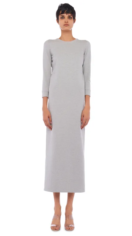 3/4 SLEEVE TAILORED TERRY GOWN made by Norma Kamali