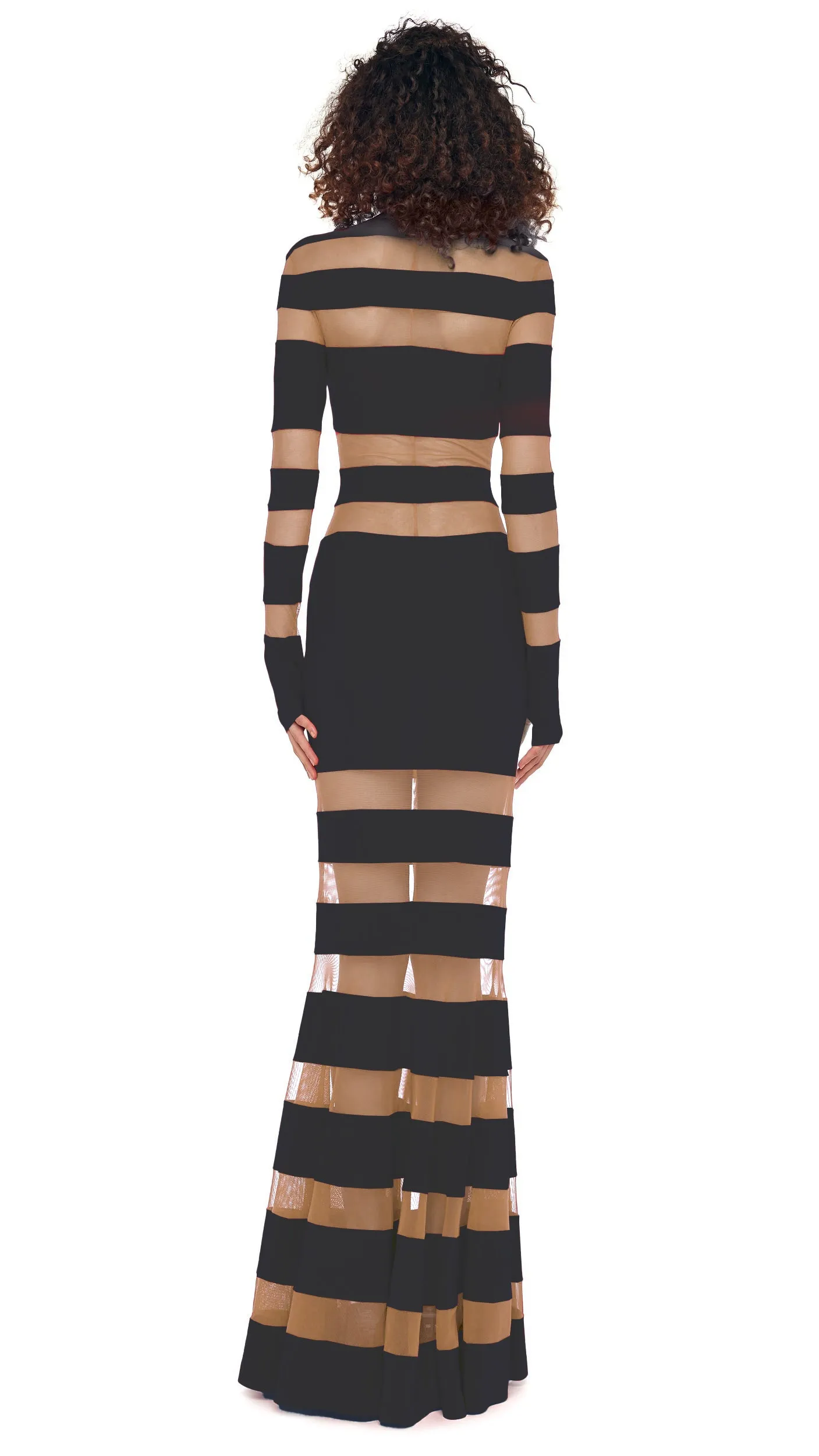 SPLICED DRESS FISHTAIL GOWN sold by Norma Kamali product image thumbnail 3