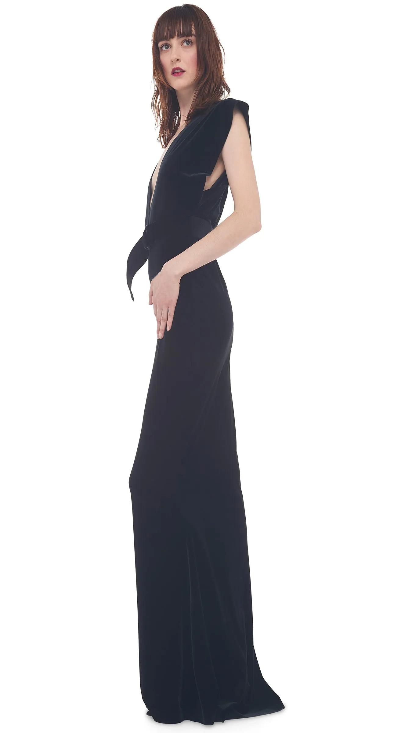 V NECK RECTANGLE GOWN sold by Norma Kamali product image thumbnail 2