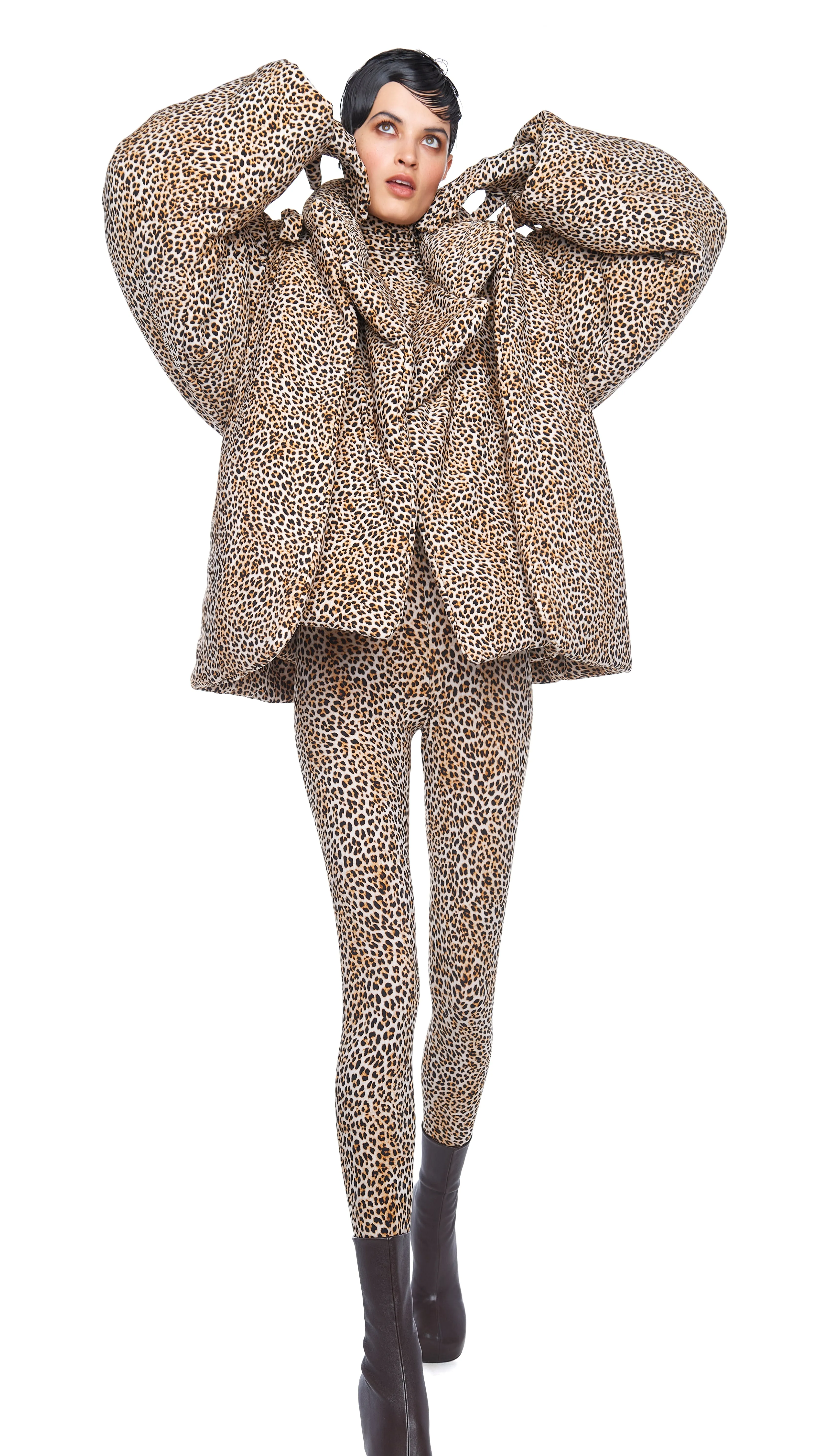 TURTLE CATSUIT W/ FOOTSIE sold by Norma Kamali product image thumbnail 4