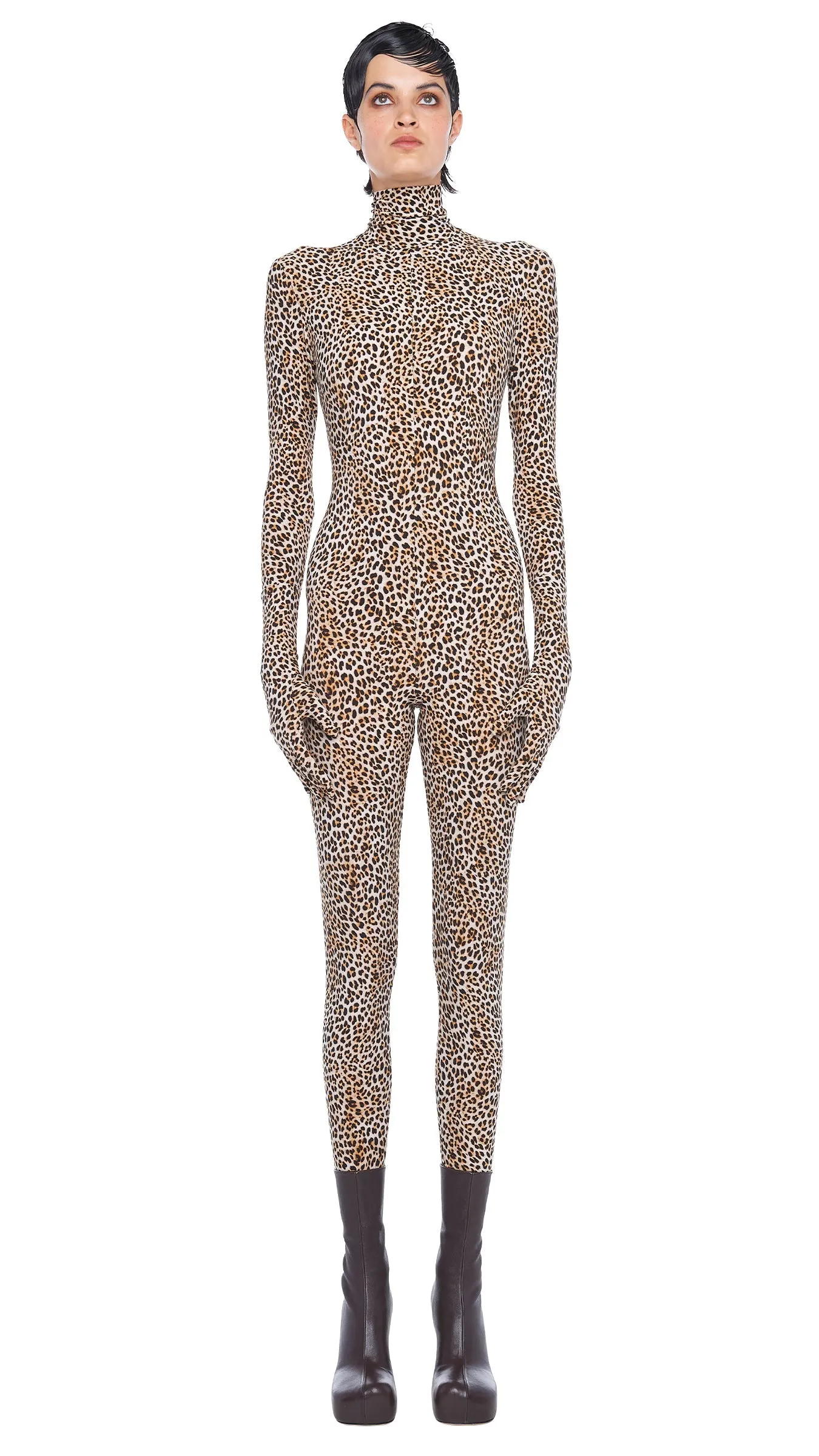 TURTLE CATSUIT W/ FOOTSIE sold by Norma Kamali