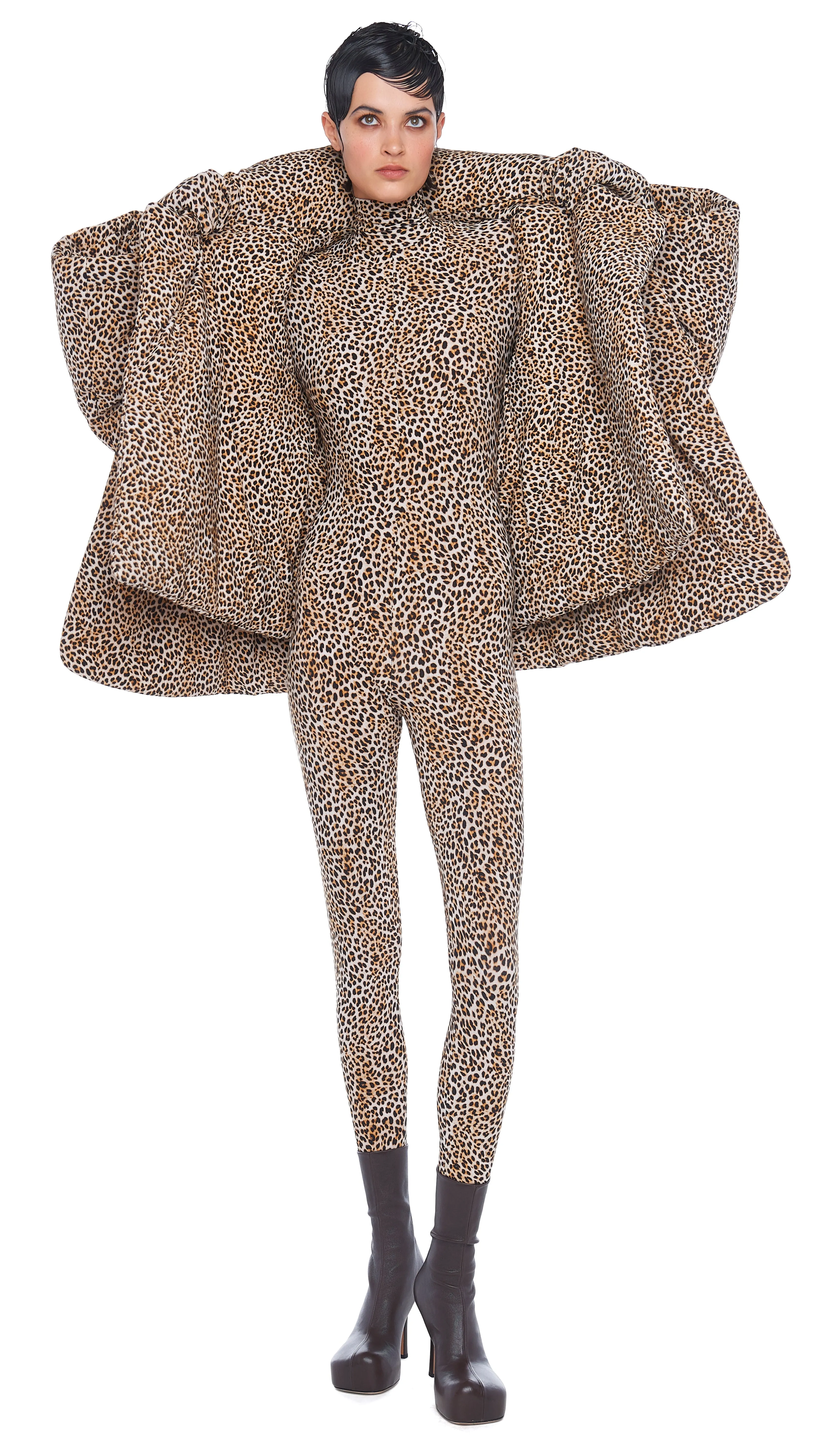 TURTLE CATSUIT W/ FOOTSIE sold by Norma Kamali product image thumbnail 5