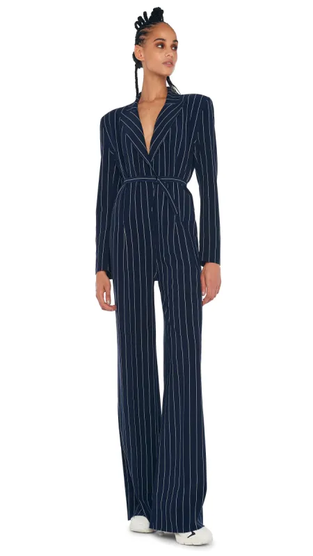 SINGLE BREASTED STRAIGHT LEG JUMPSUIT sold by Norma Kamali