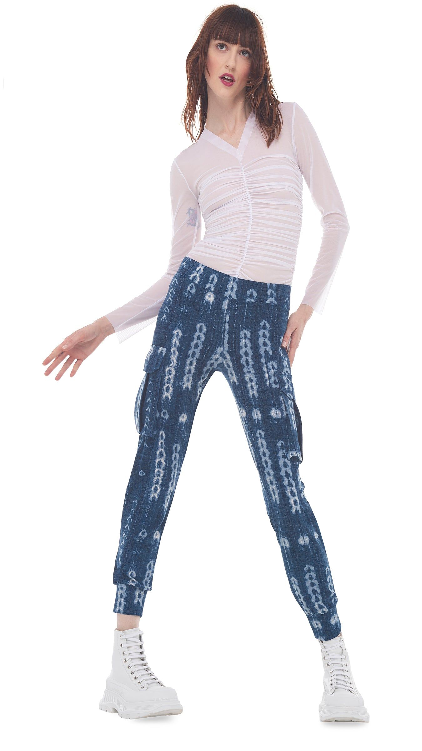 V NECK SLINKY TOP sold by Norma Kamali product image thumbnail 5