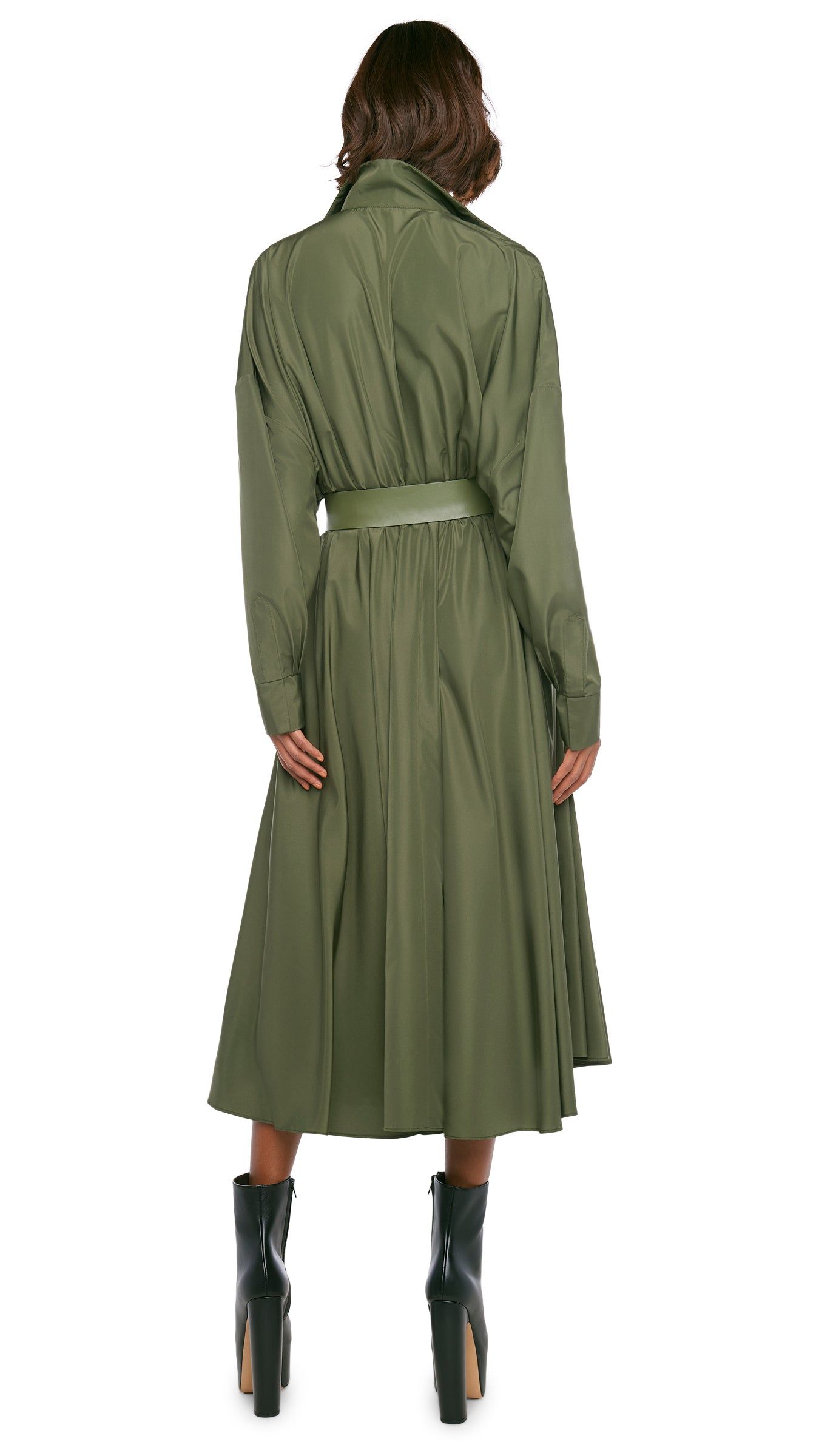 SUPER OS BF NK SHIRT FLARED DRESS sold by Norma Kamali product image thumbnail 3