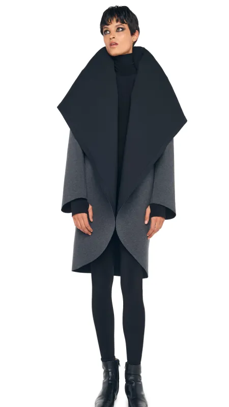 SHAWL COLLAR COAT REVERSIBLE sold by Norma Kamali
