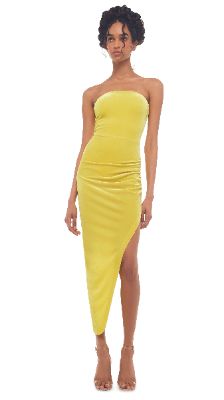 STRAPLESS SIDE DRAPE GOWN sold by Norma Kamali
