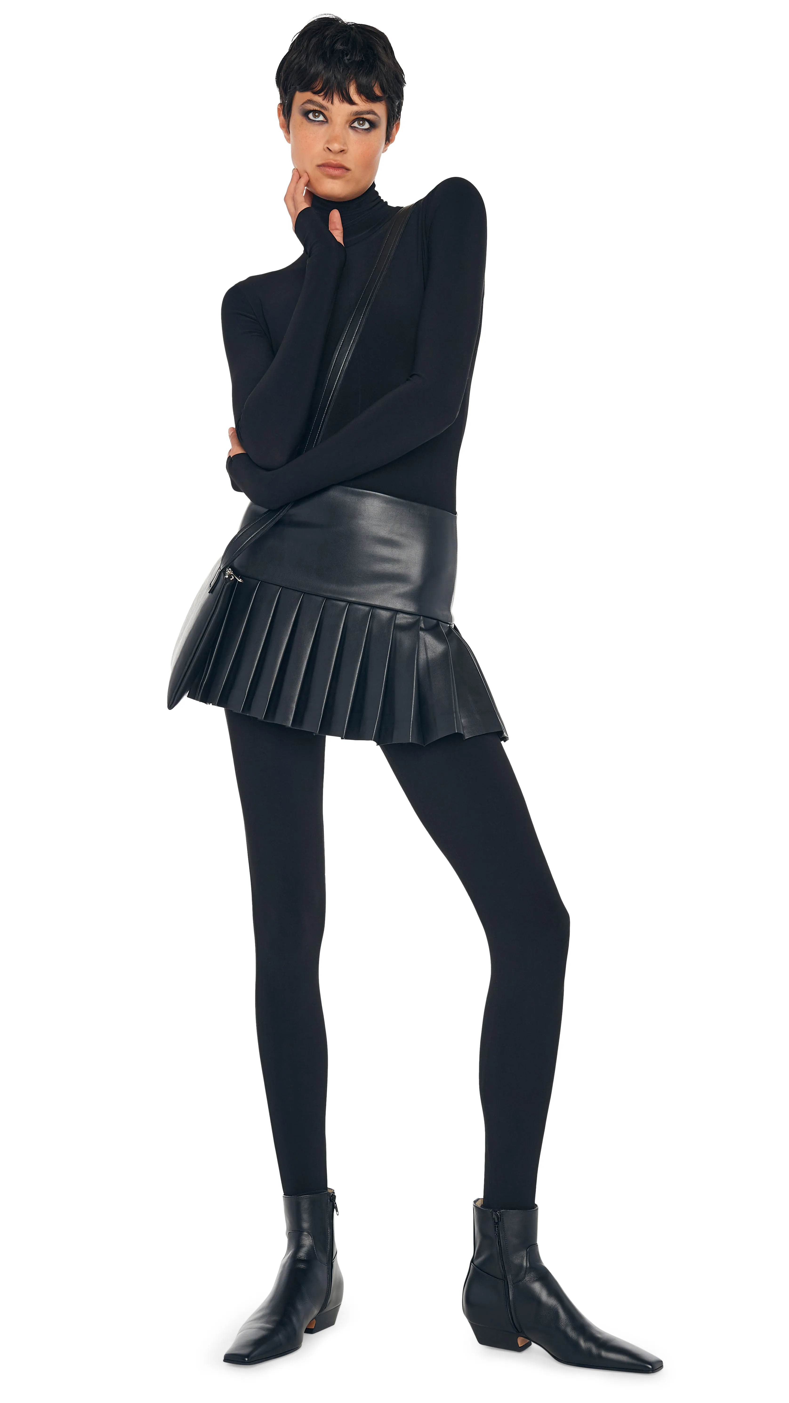 PLEATED PICKLEBALL SKIRT sold by Norma Kamali product image thumbnail 5