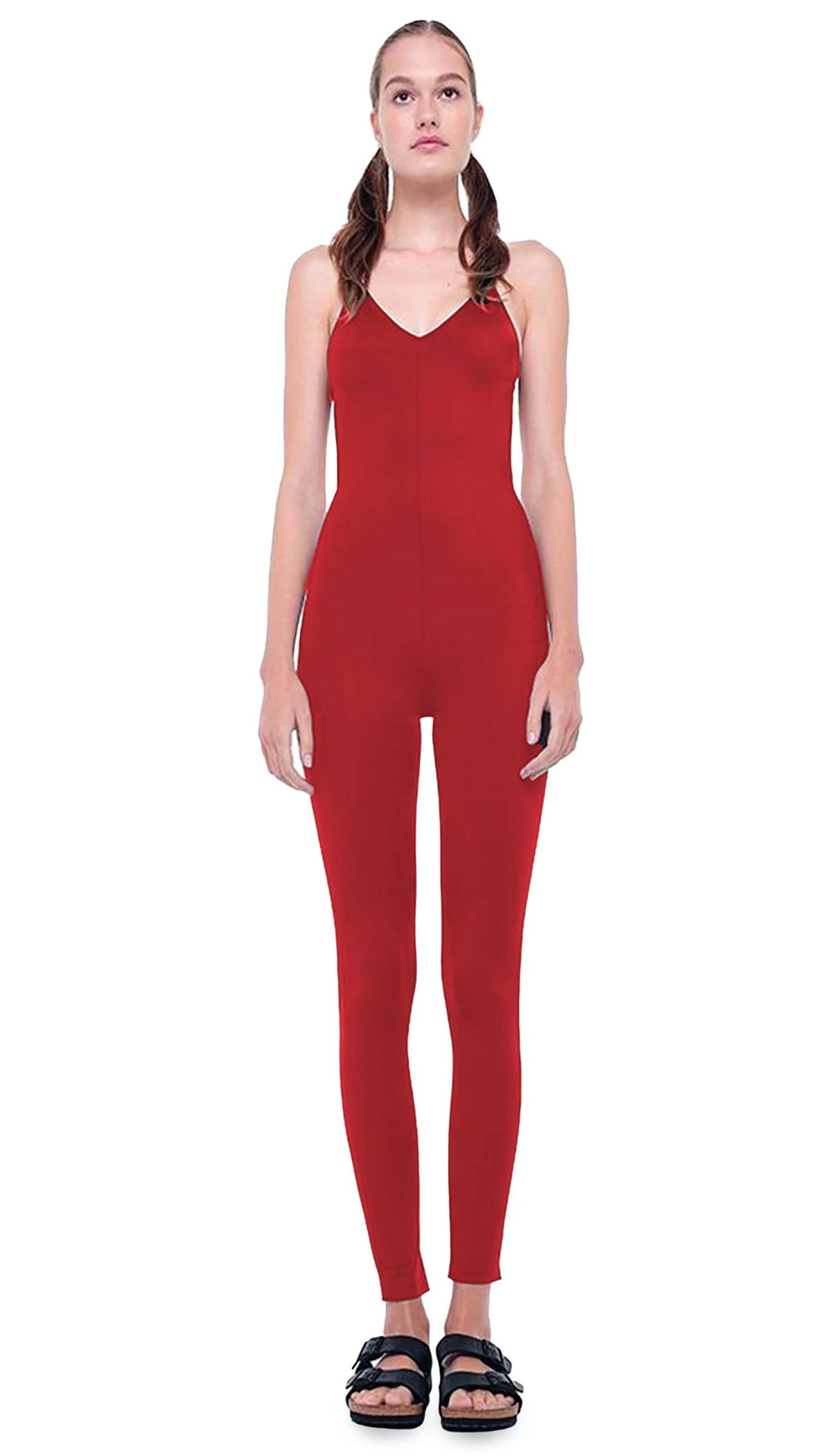 LOW BACK FARA SLIP CATSUIT sold by Norma Kamali