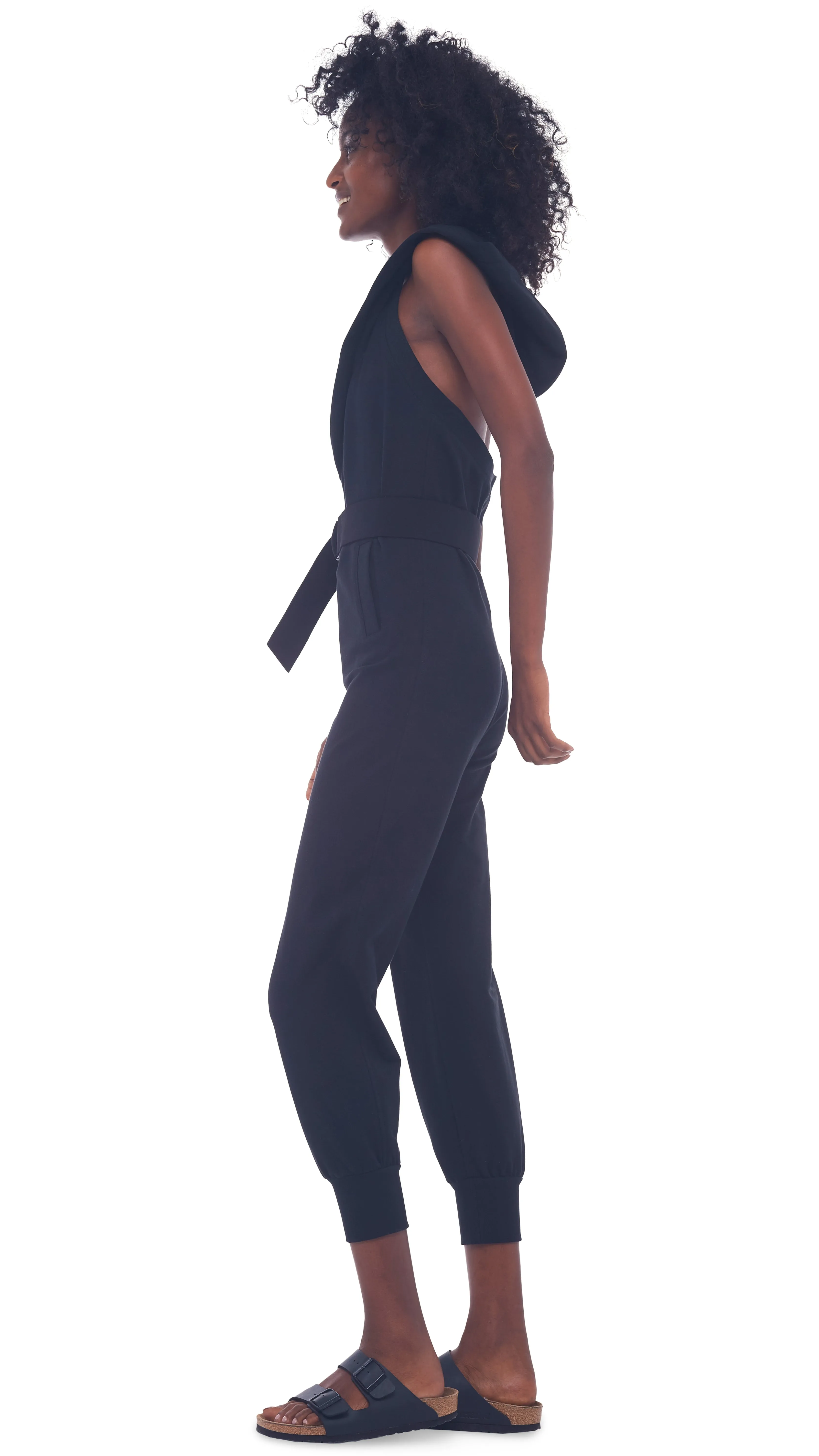 HALTER ZIP HOODIE JUMPSUIT sold by Norma Kamali product image thumbnail 5