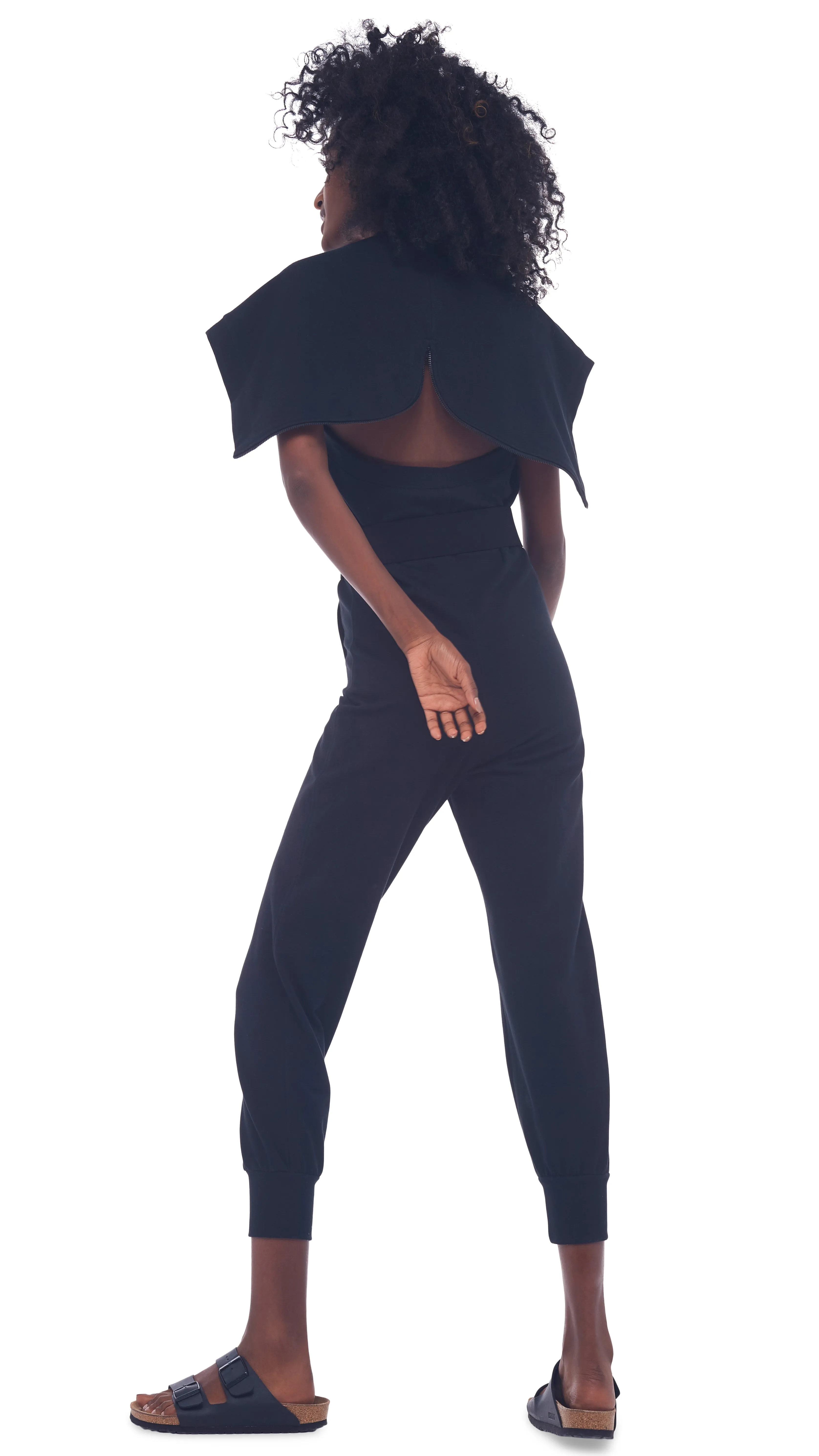 HALTER ZIP HOODIE JUMPSUIT sold by Norma Kamali product image thumbnail 3