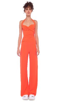 CAYLA STRAIGHT LEG JUMPSUIT sold by Norma Kamali