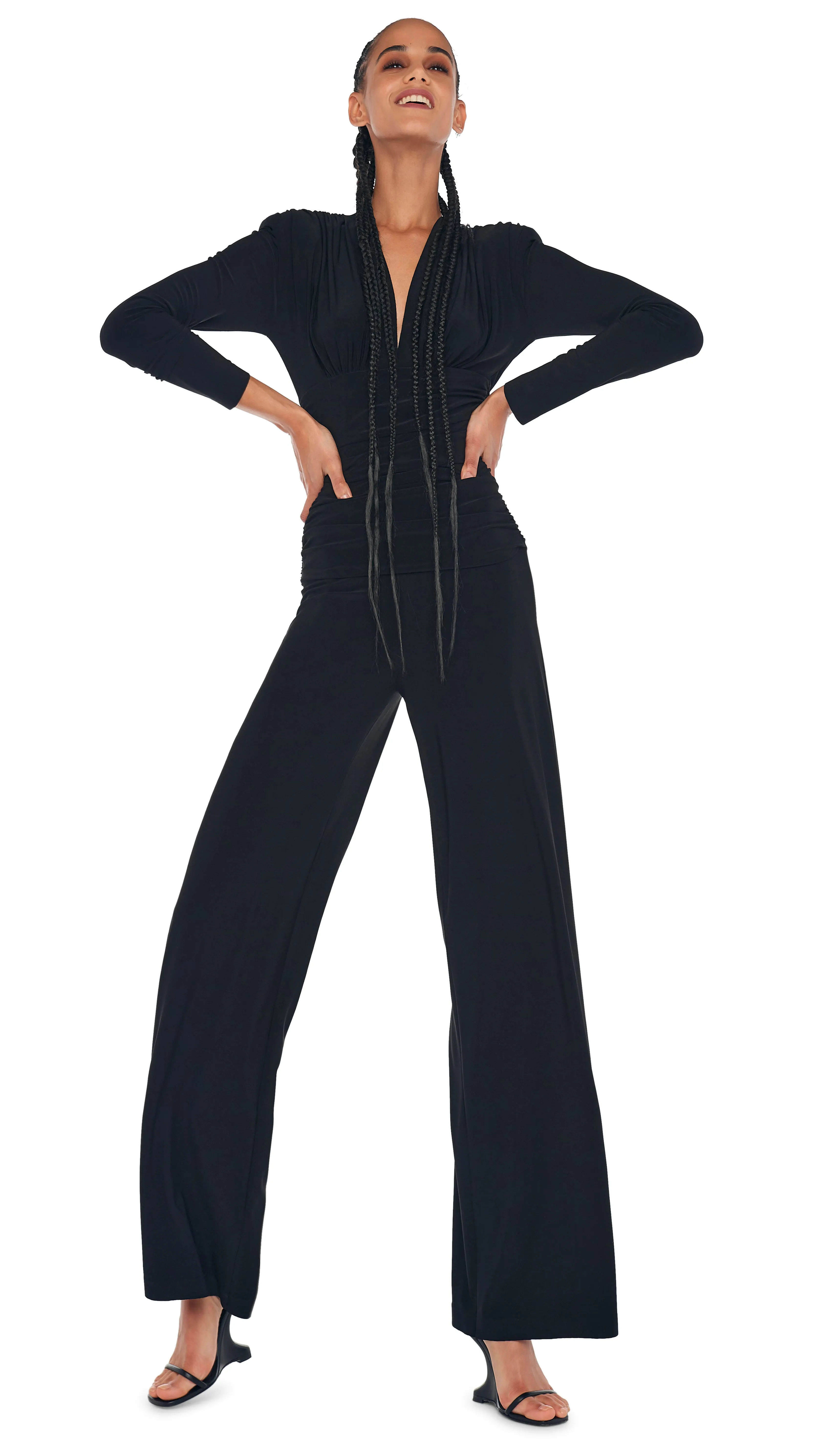 SHOULDER PAD JUMPSUIT sold by Norma Kamali product image thumbnail 5