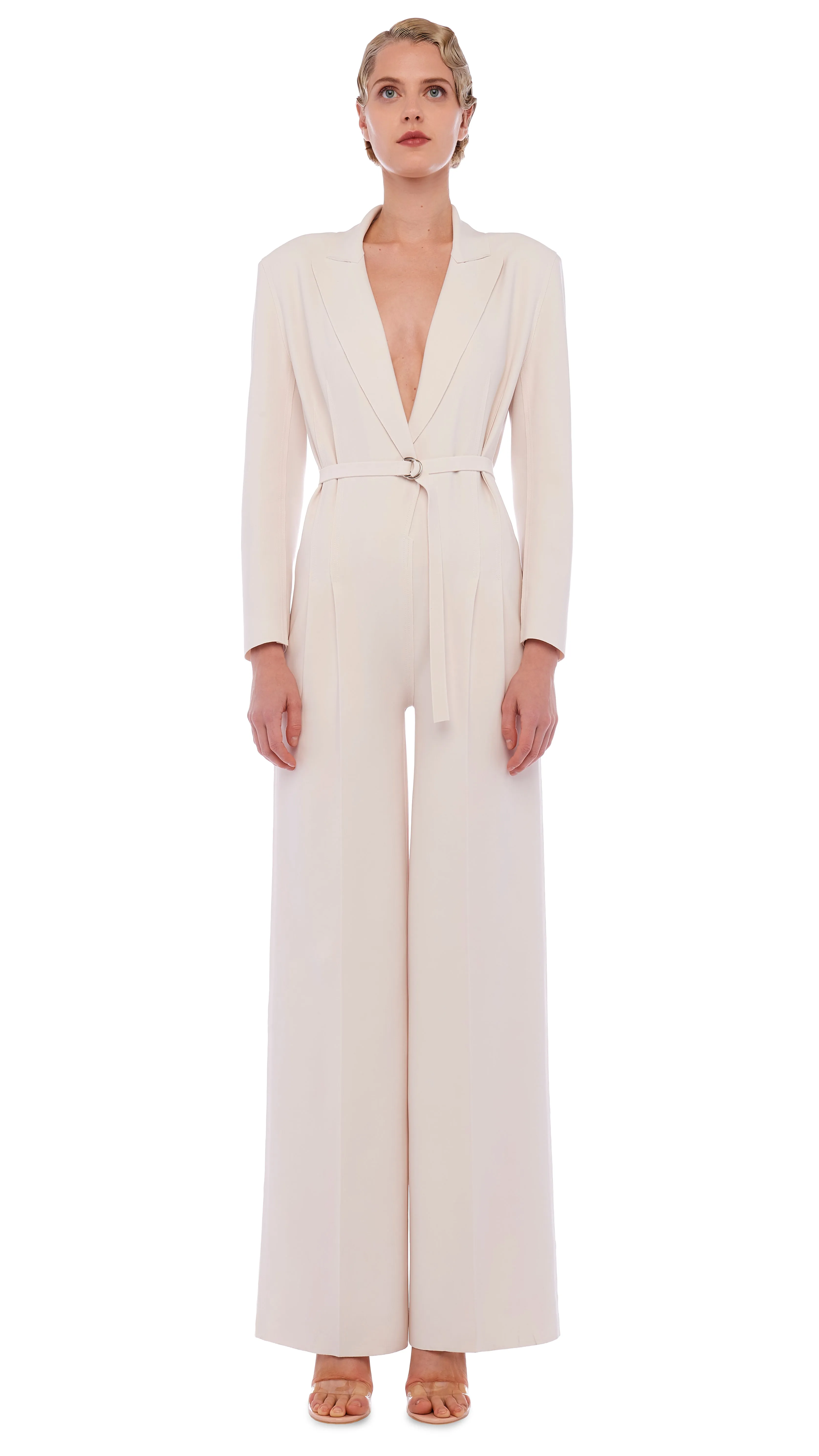 SINGLE BREASTED JUMPSUIT sold by Norma Kamali