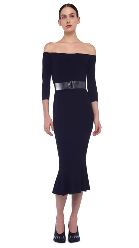 OFF SHOULDER FISHTAIL DRESS sold by Norma Kamali