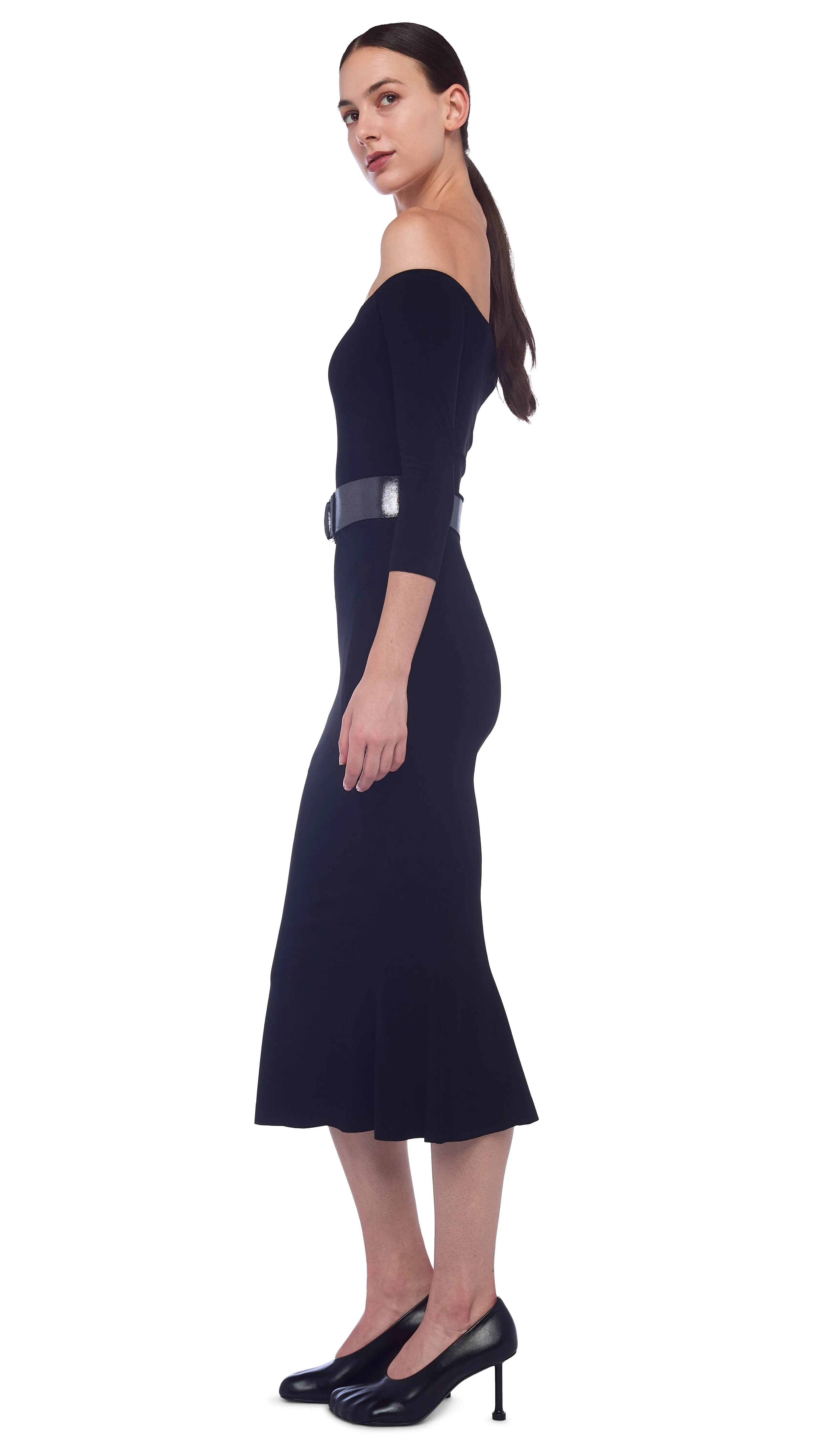 OFF SHOULDER FISHTAIL DRESS sold by Norma Kamali product image thumbnail 2