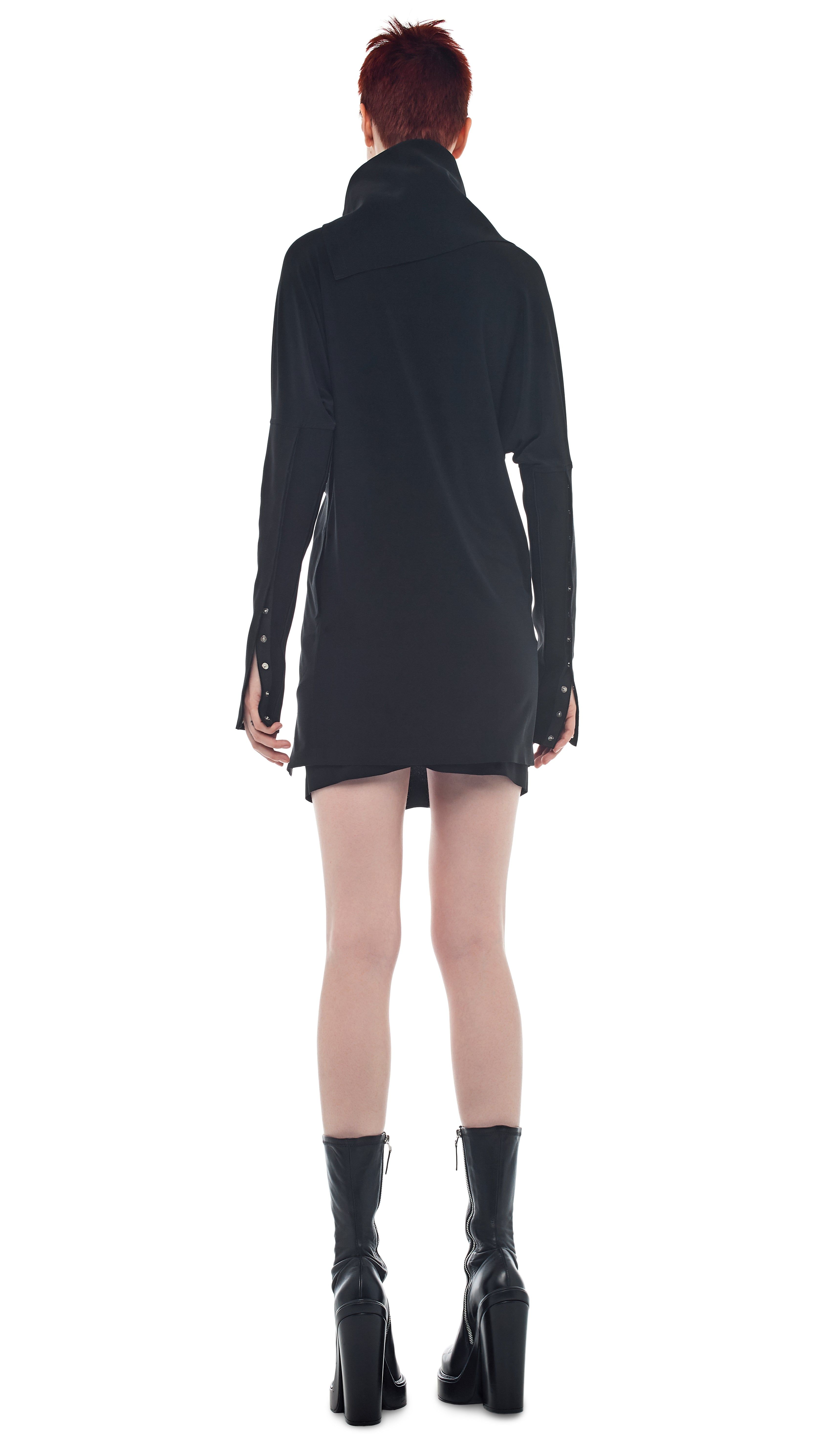 SIDE SNAP MINI DRESS sold by Norma Kamali product image thumbnail 3