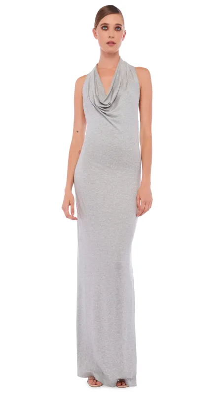 HALTER NEETA SIDE SLIT GOWN sold by Norma Kamali