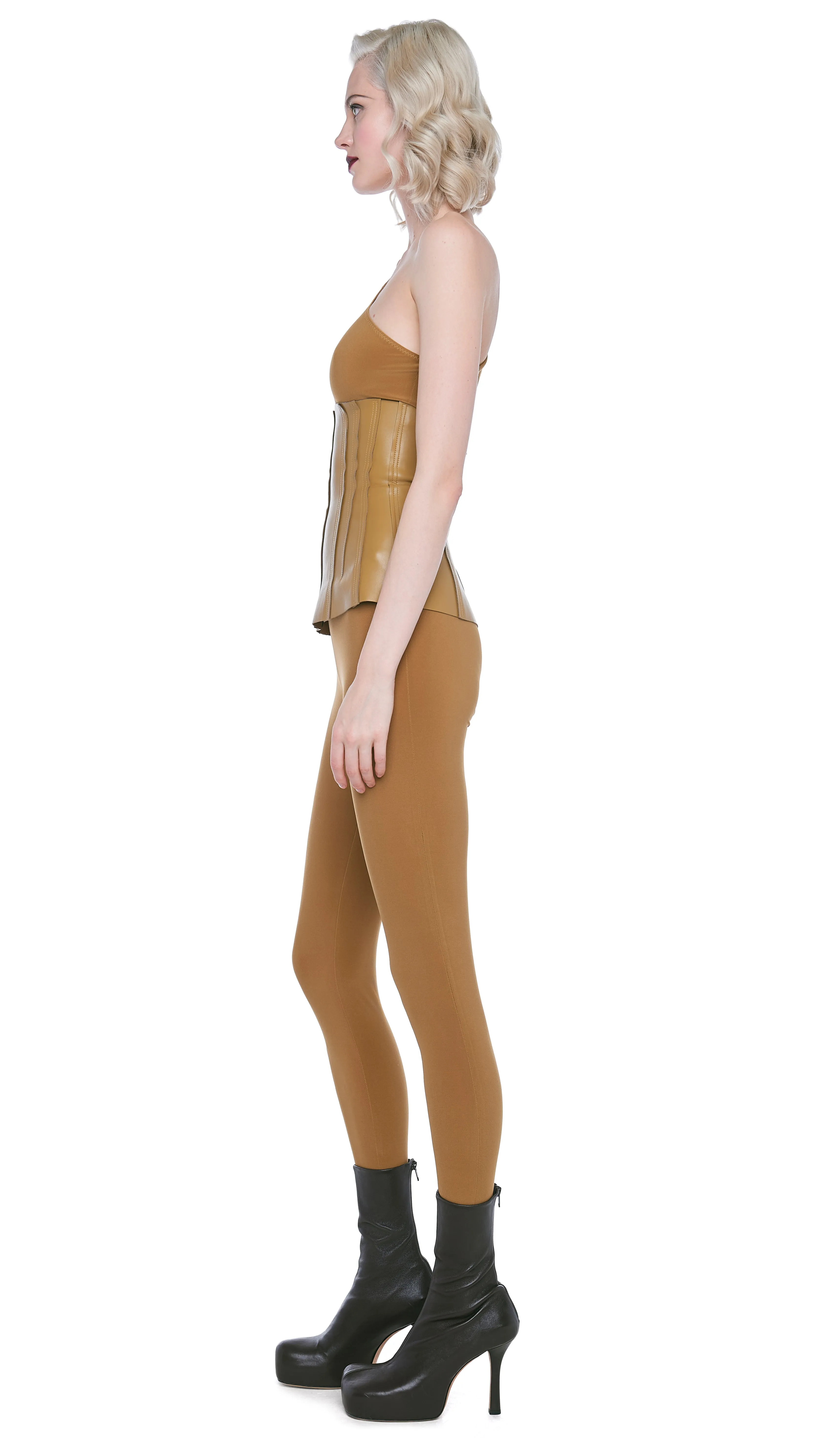 ONE SHOULDER CATSUIT W/ FOOTSIE sold by Norma Kamali product image thumbnail 2