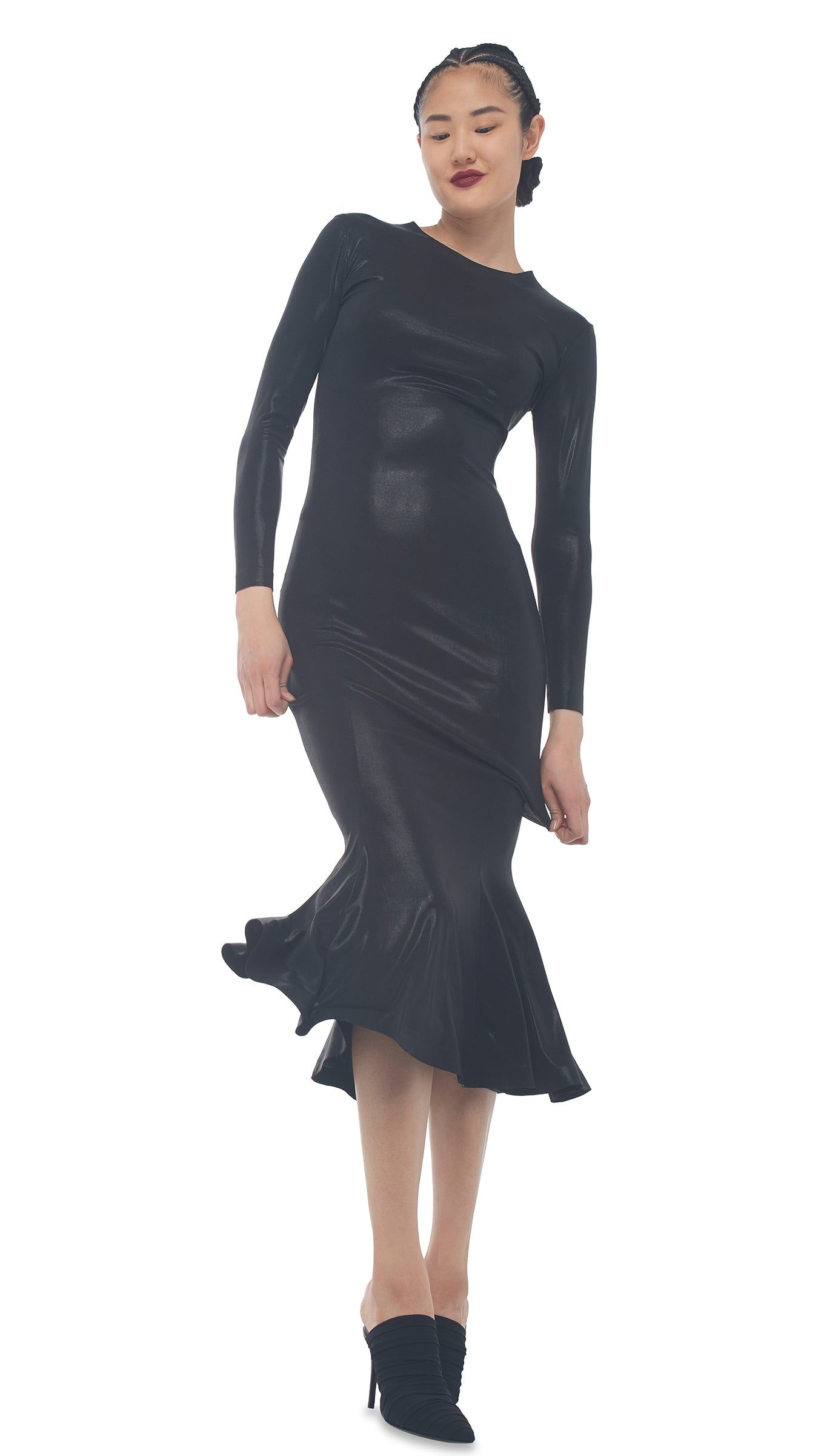 CREW FISHTAIL DRESS sold by Norma Kamali product image thumbnail 5