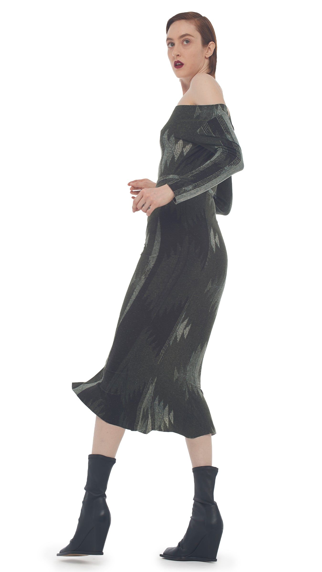 DROP SHOULDER DRESS sold by Norma Kamali product image thumbnail 4