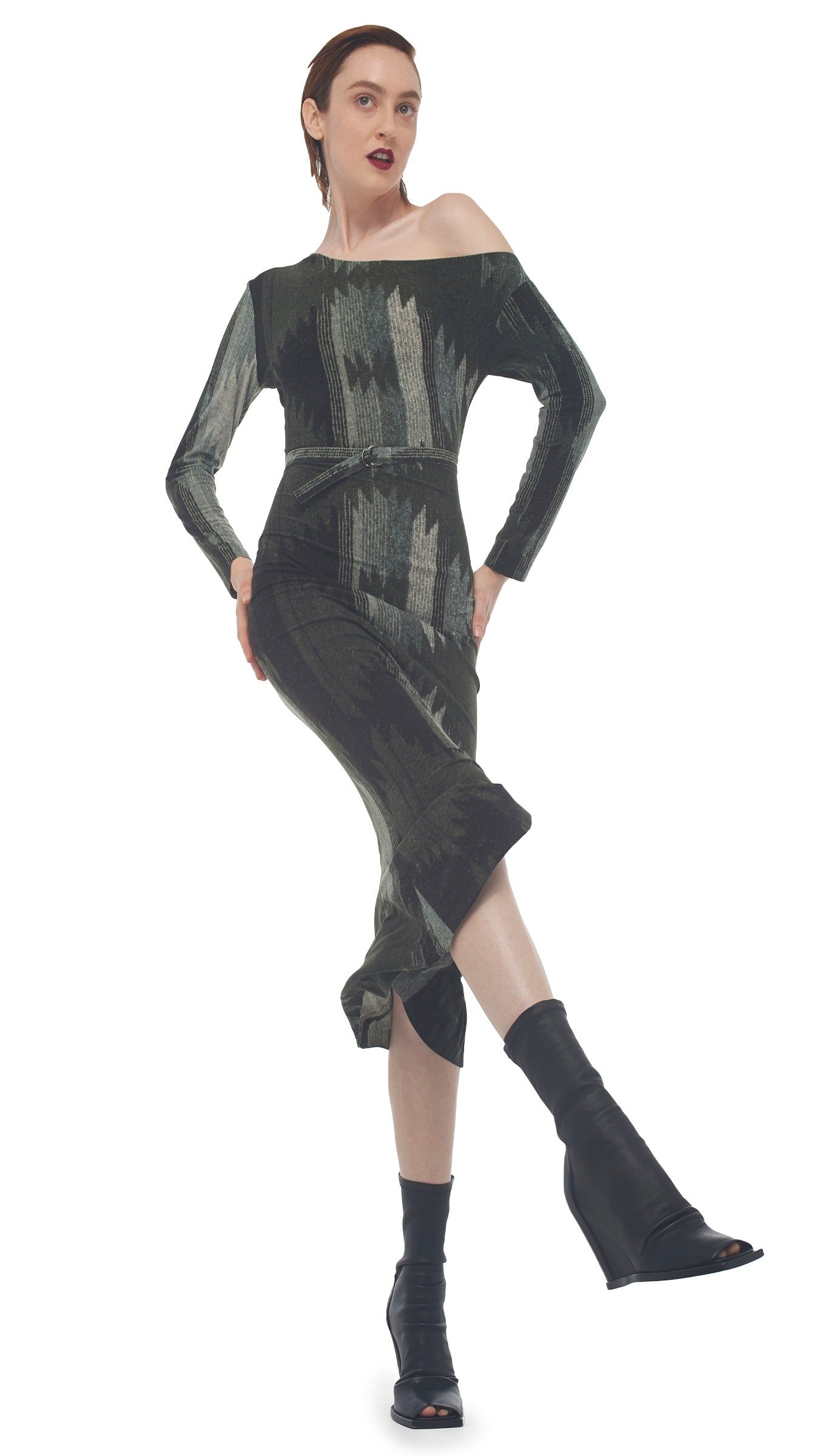 DROP SHOULDER DRESS sold by Norma Kamali product image thumbnail 5