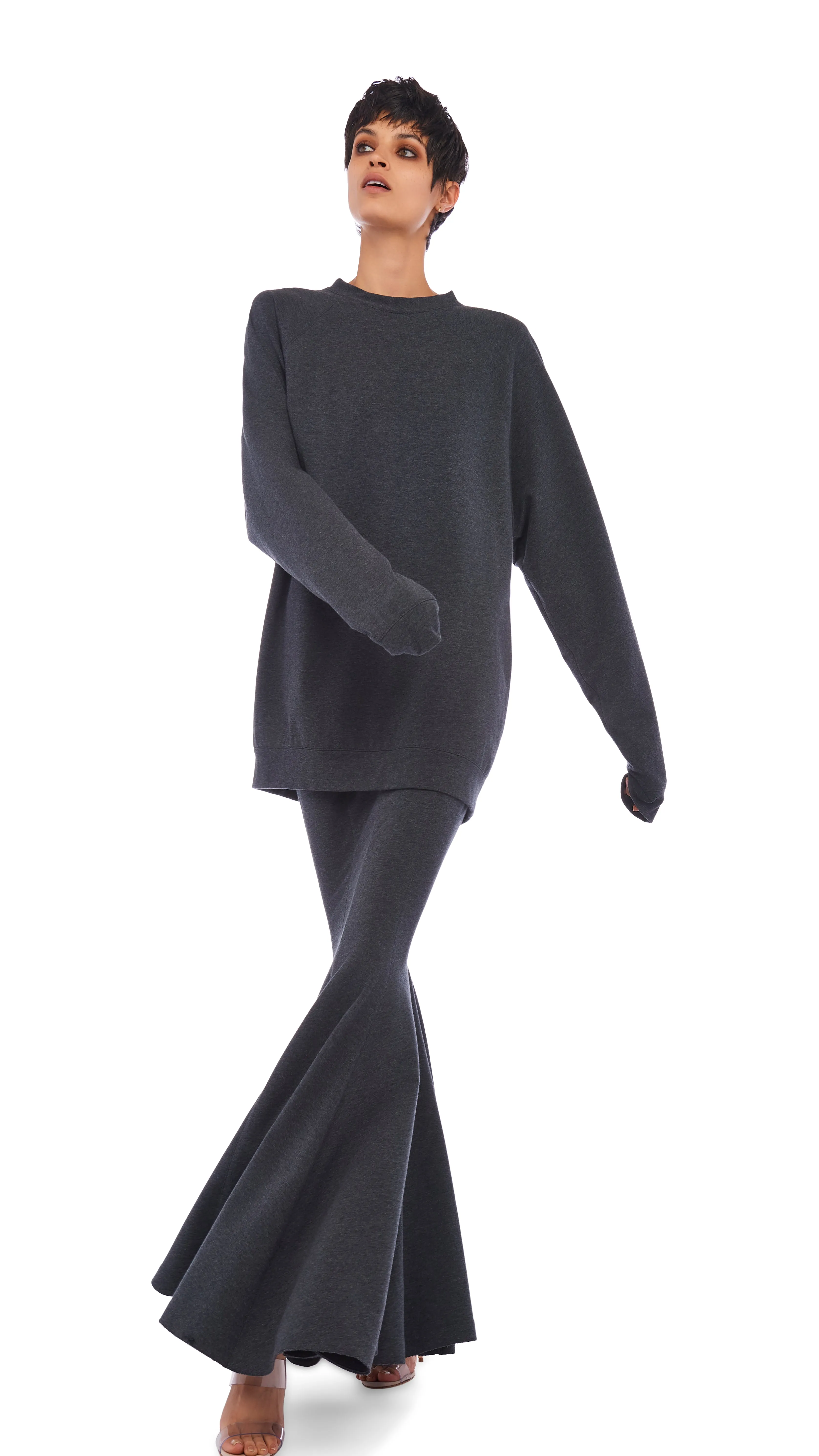 OS RAGLAN SLEEVE MINI DRESS sold by Norma Kamali product image thumbnail 5