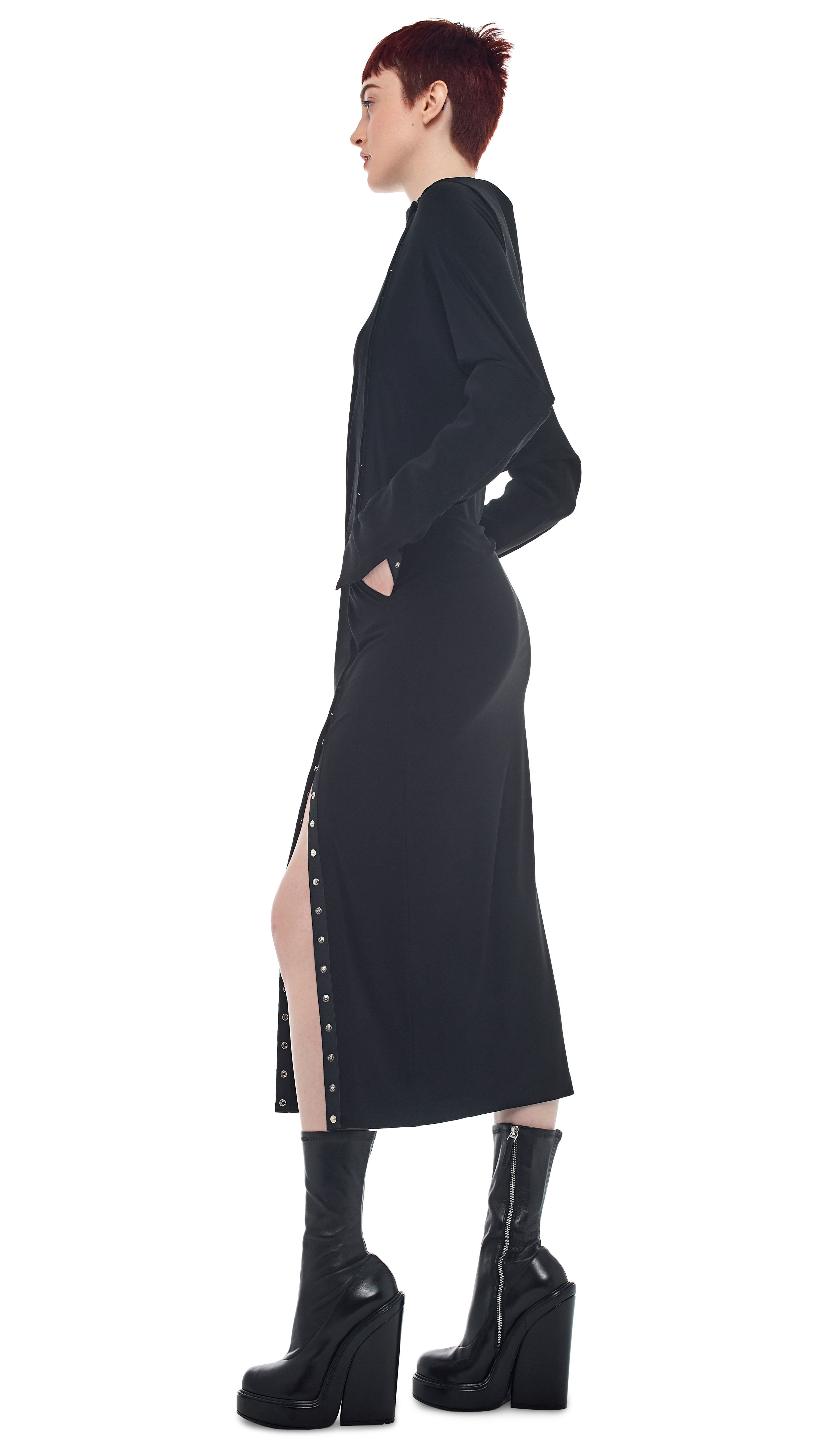 SIDE SNAP GOWN sold by Norma Kamali product image thumbnail 2