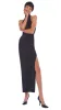 HALTER TURTLE SIDE SLIT GOWN sold by Norma Kamali