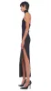 HALTER TURTLE SIDE SLIT GOWN sold by Norma Kamali