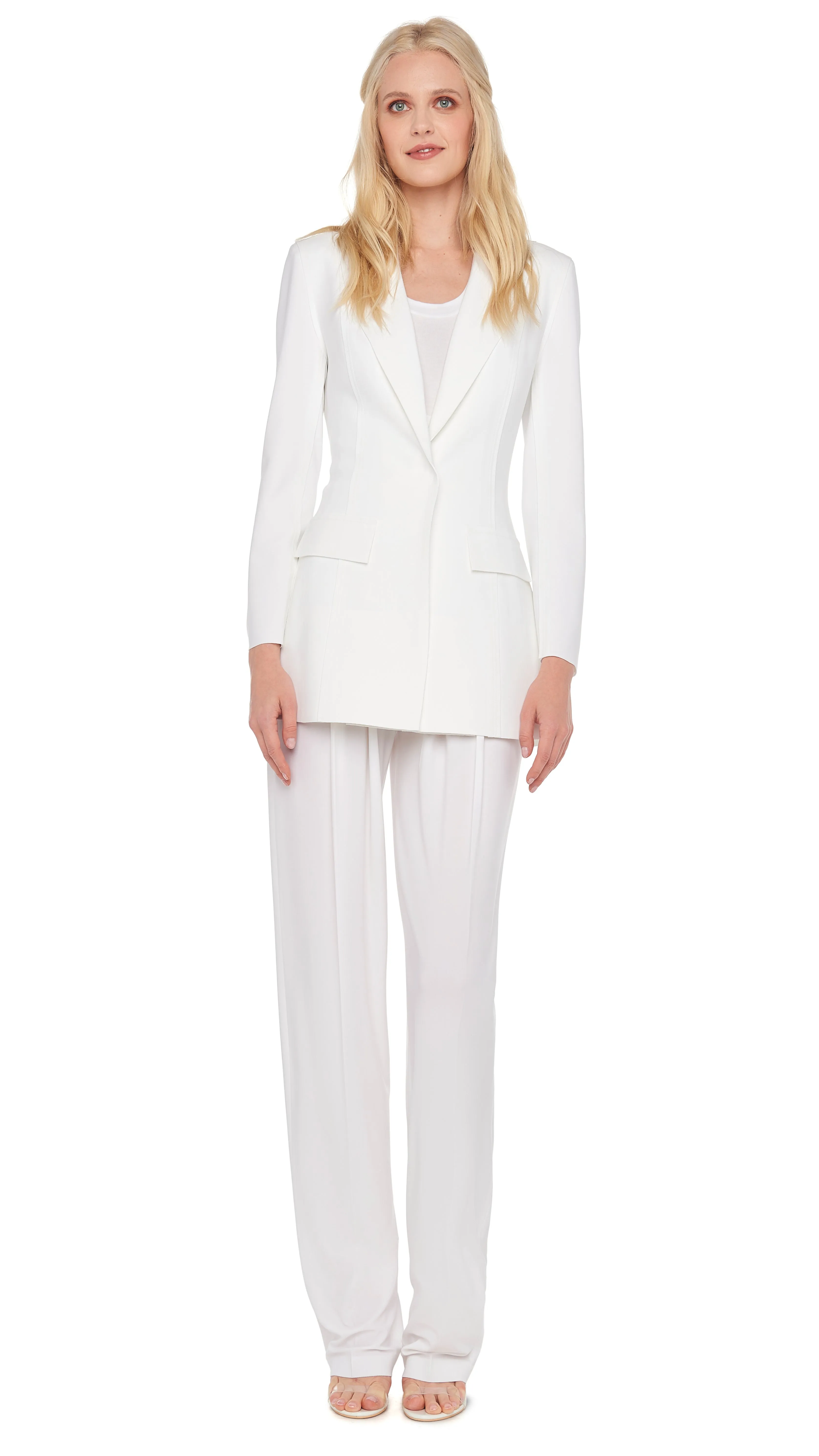 SINGLE BREASTED BOY FIT RIDING JACKET sold by Norma Kamali