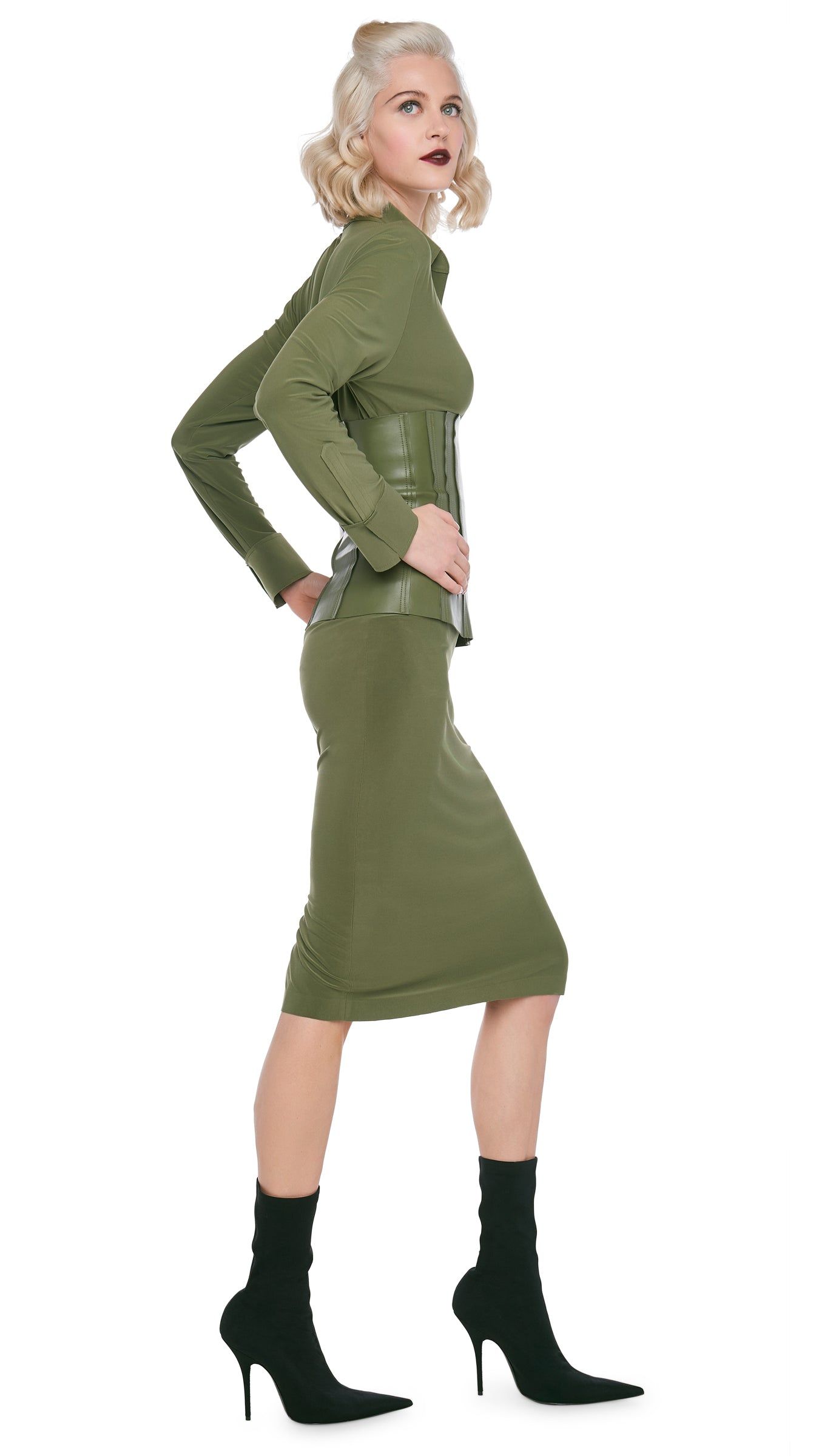 NK SHIRT W/ COLLAR STAND sold by Norma Kamali product image thumbnail 5