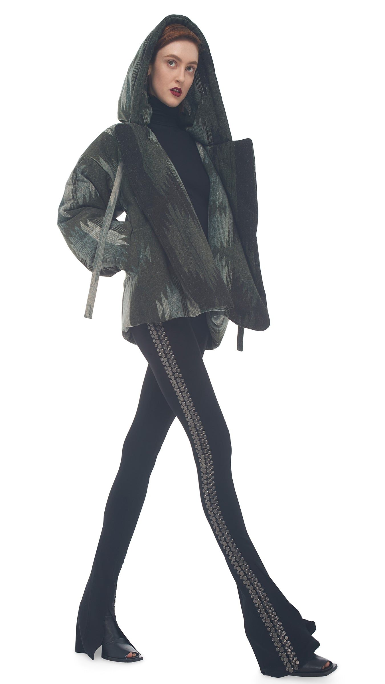 HOODED SLEEPING BAG JACKET sold by Norma Kamali product image thumbnail 4