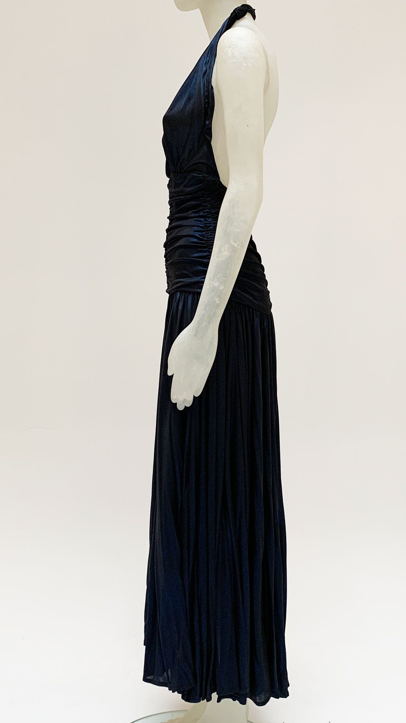 HALTER BILL PLEATED GOWN sold by Norma Kamali product image thumbnail 3