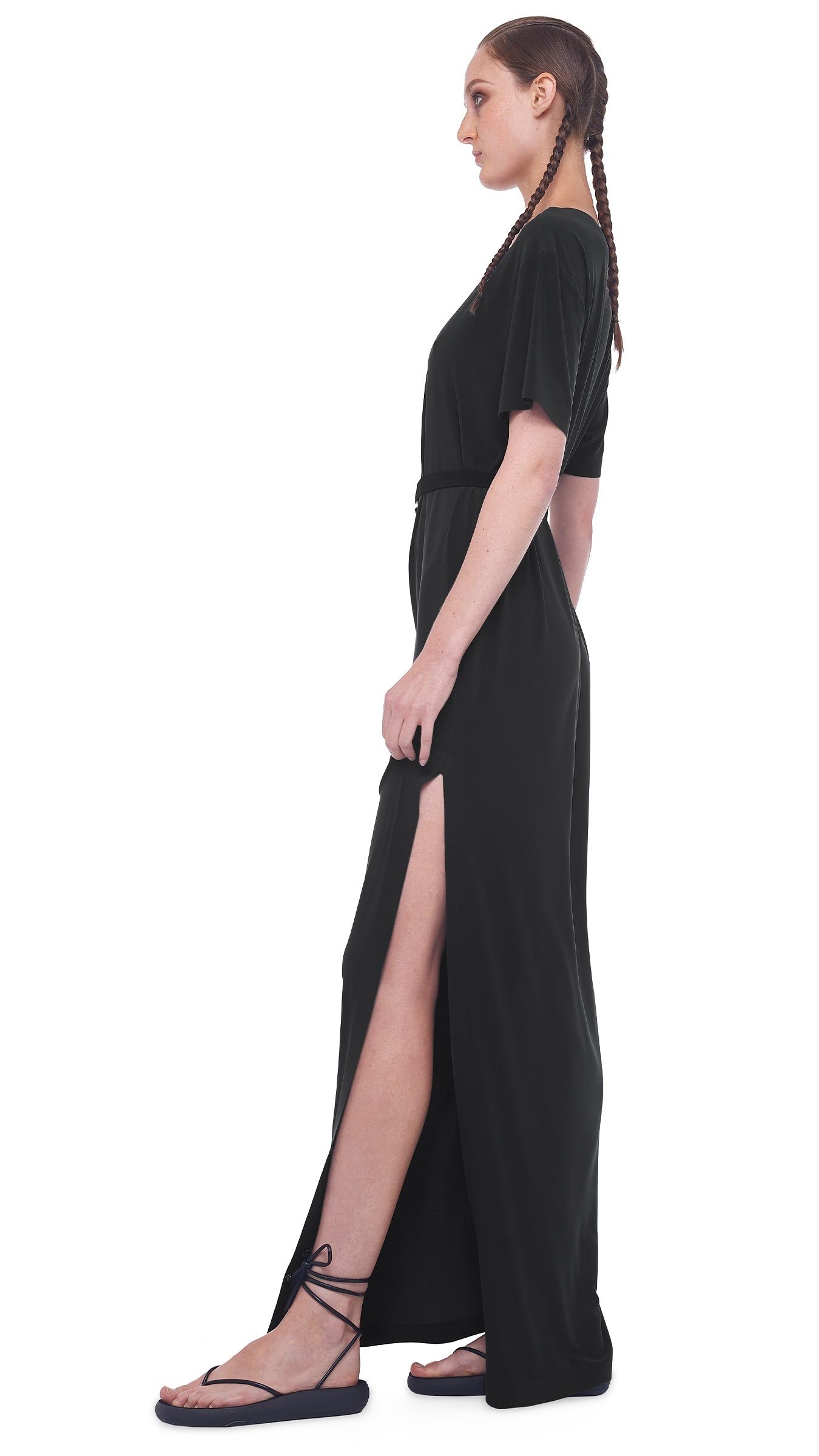 BOXY GOWN WITH SIDE SLIT sold by Norma Kamali product image thumbnail 2